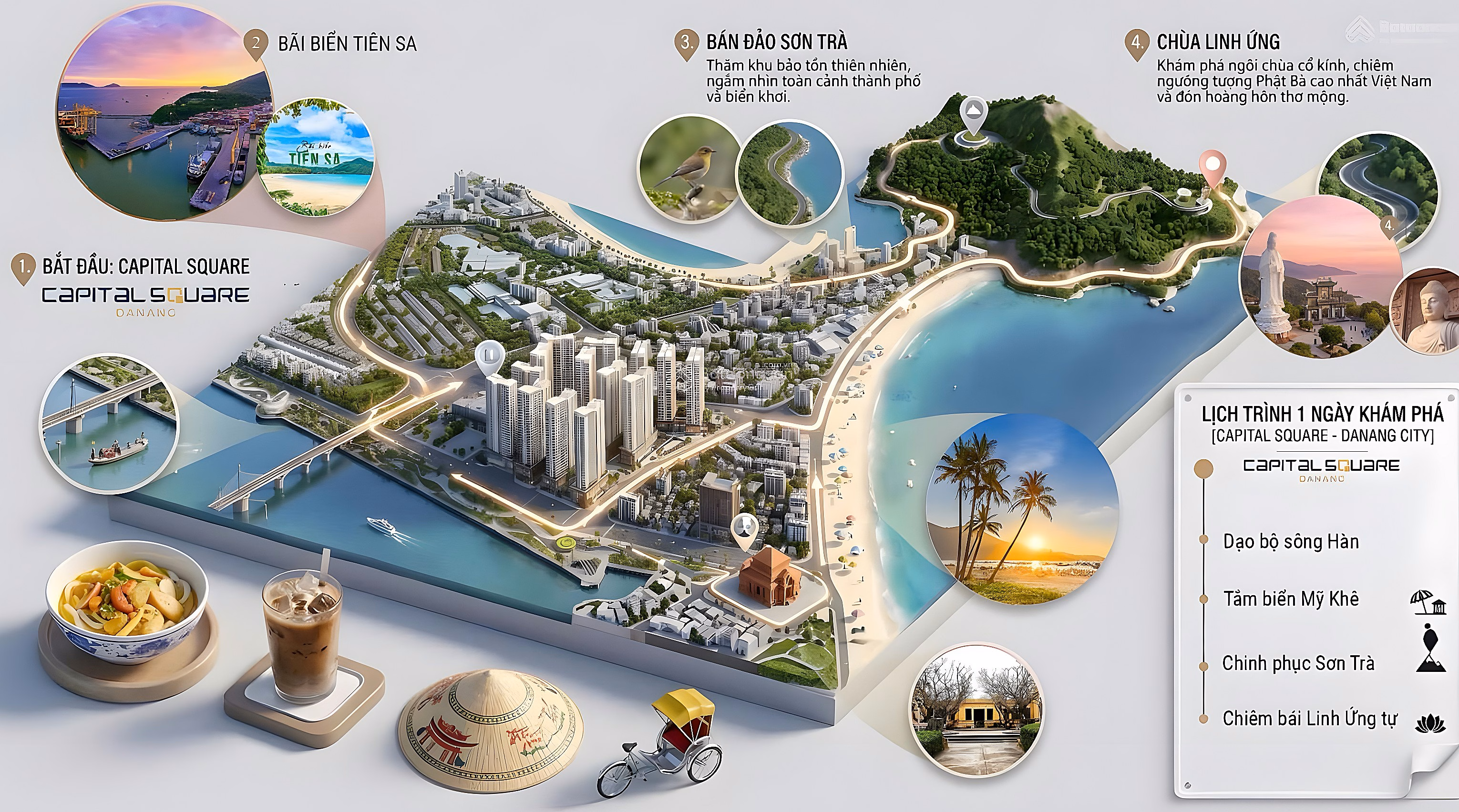 Capital Square Da Nang only owns 25% of its equity capital to immediately own a luxury Han River apartment