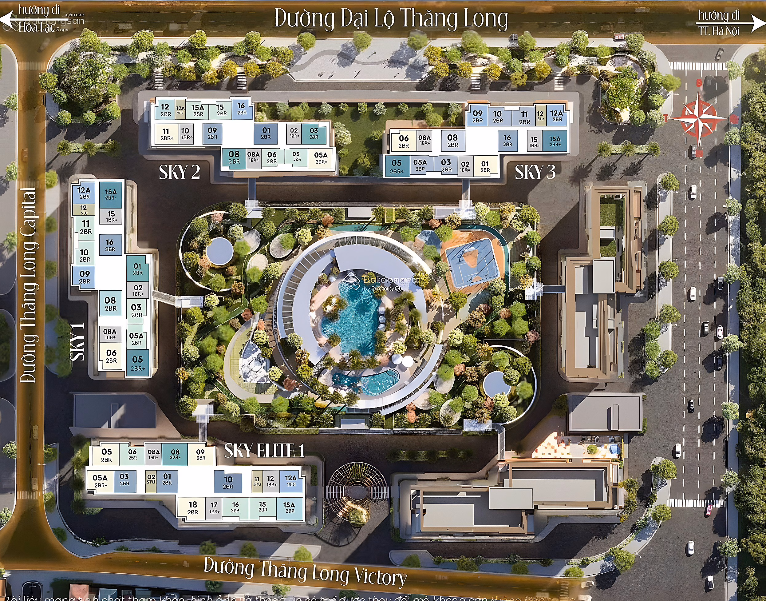 2 bedrooms S2 exclusive price 4.5x billion high floor facing south Contact to see model house