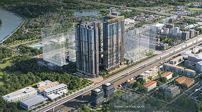 2-bedroom apartment at Vin Cao Xa La is as cheap as a 1-bedroom apartment with cool Southeast view