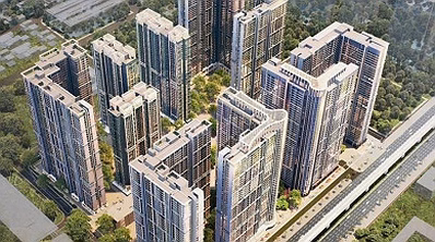2-bedroom apartment at Vin Cao Xa La is as cheap as a 1-bedroom apartment with cool Southeast view