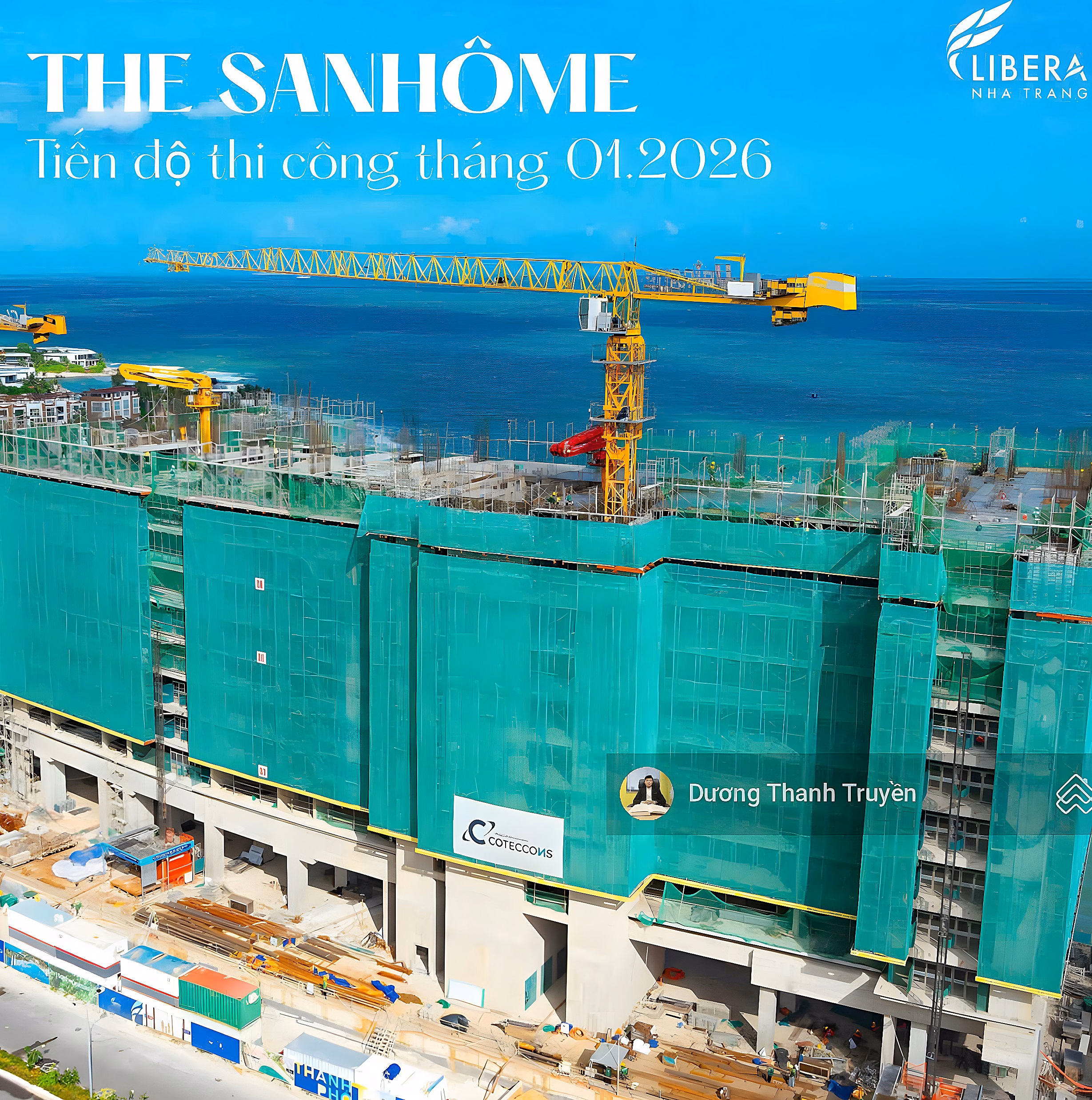 OWNER NEEDS MONEY TO SELL AT A LOSS STUDIO LIBERA NHA TRANG APARTMENT - 28.1M2 - DIRECT SEA VIEW - PRICE ONLY 1.95 BILLION