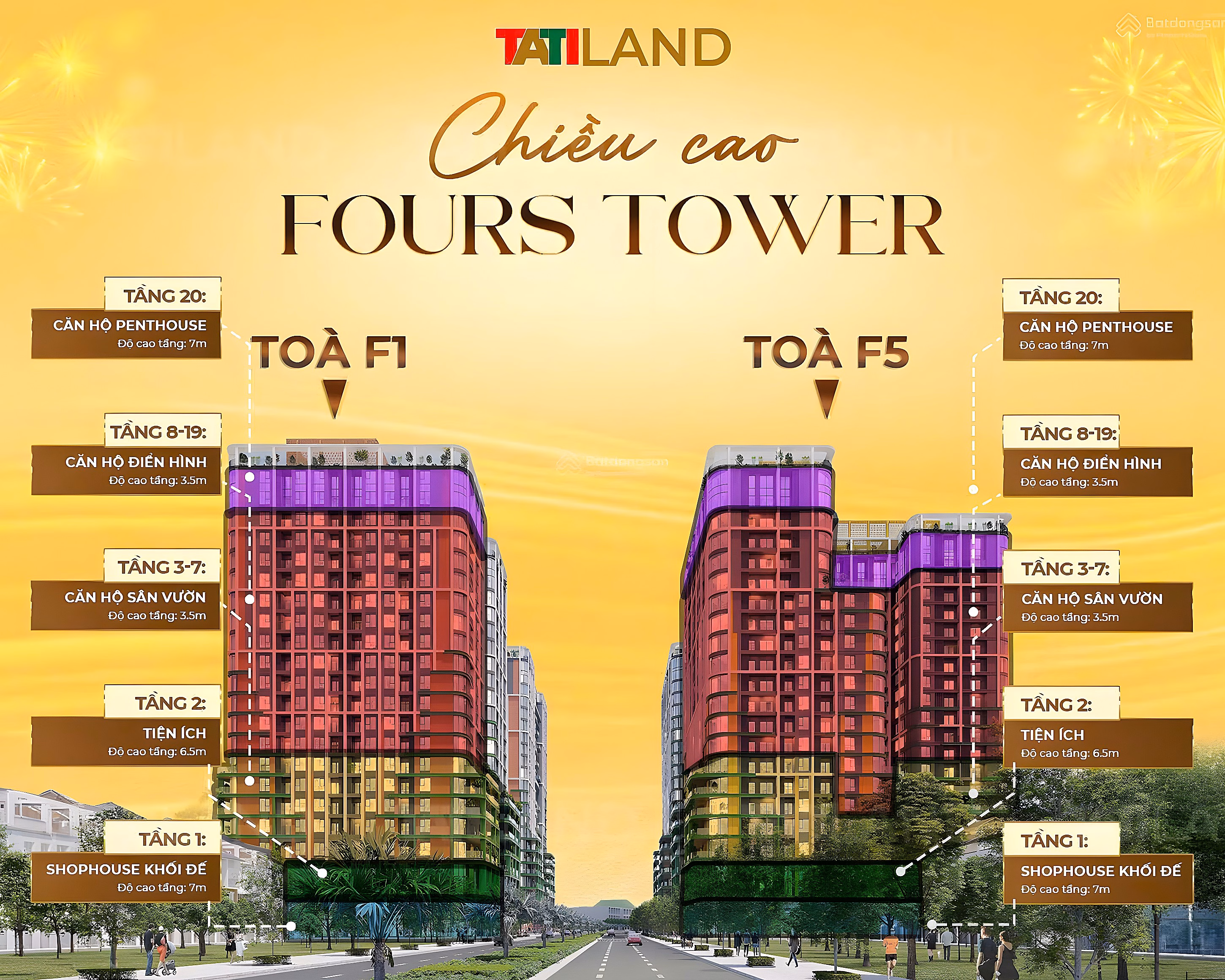 Pay 70% - only from 3.x billion to immediately own a 2-bedroom Fours Tower apartment, high floor