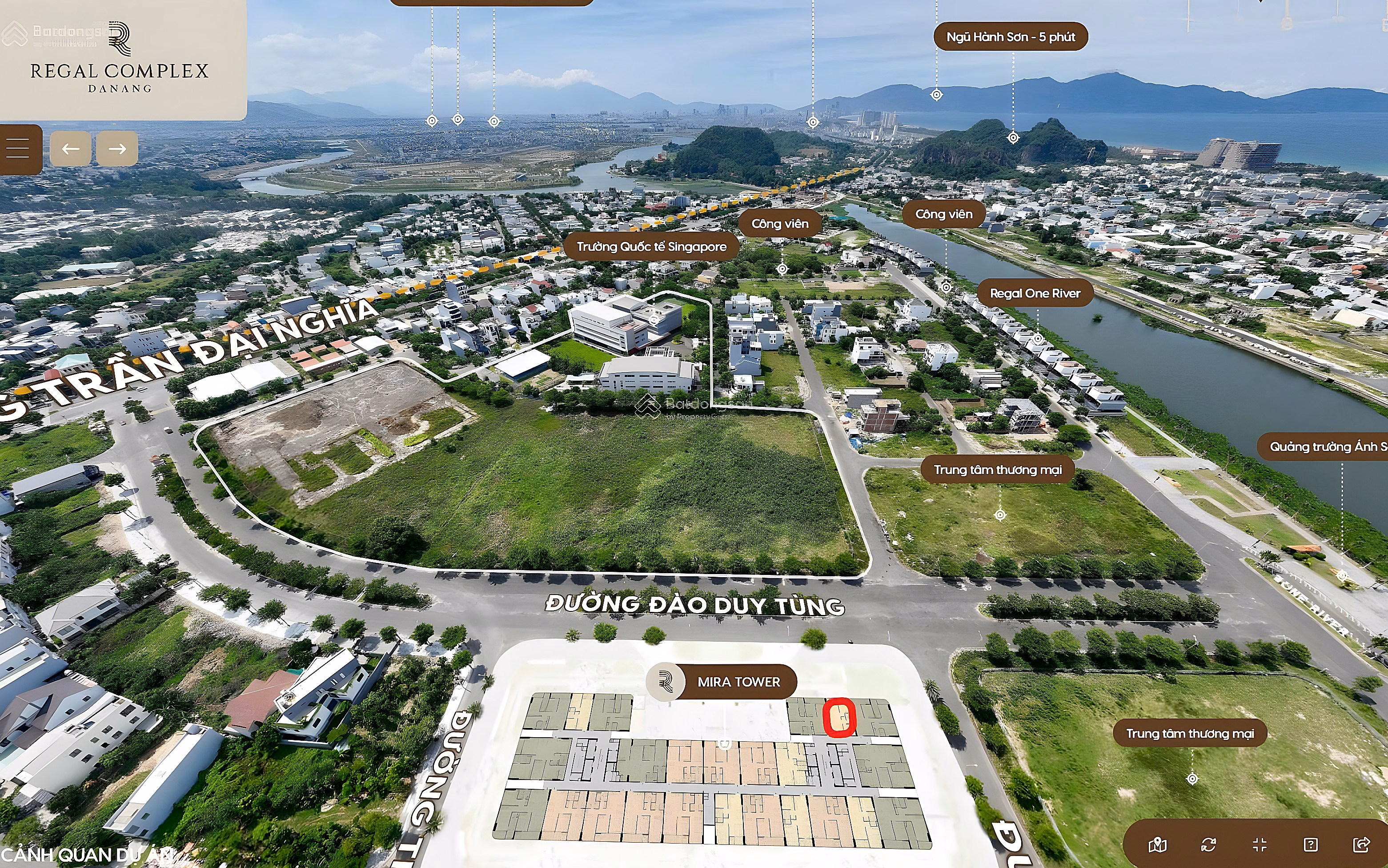 Regal Complex Apartment for Sale 1BR 56m Co Co River View, Long Book, Da Nang Center