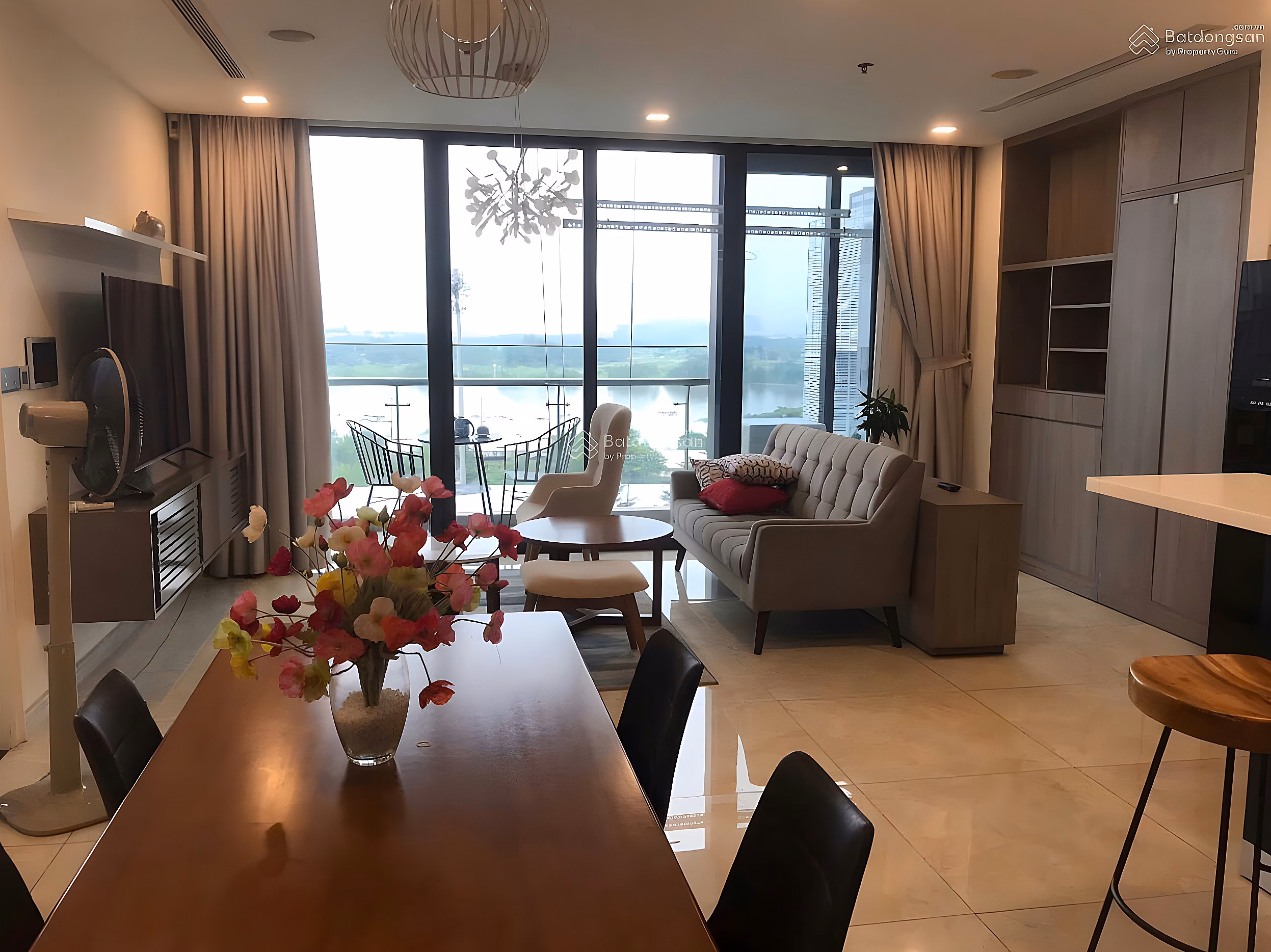 Vinhomes Golden River Aqua 3 apartment for sale - 119m² - Fully furnished - River view - Pink book