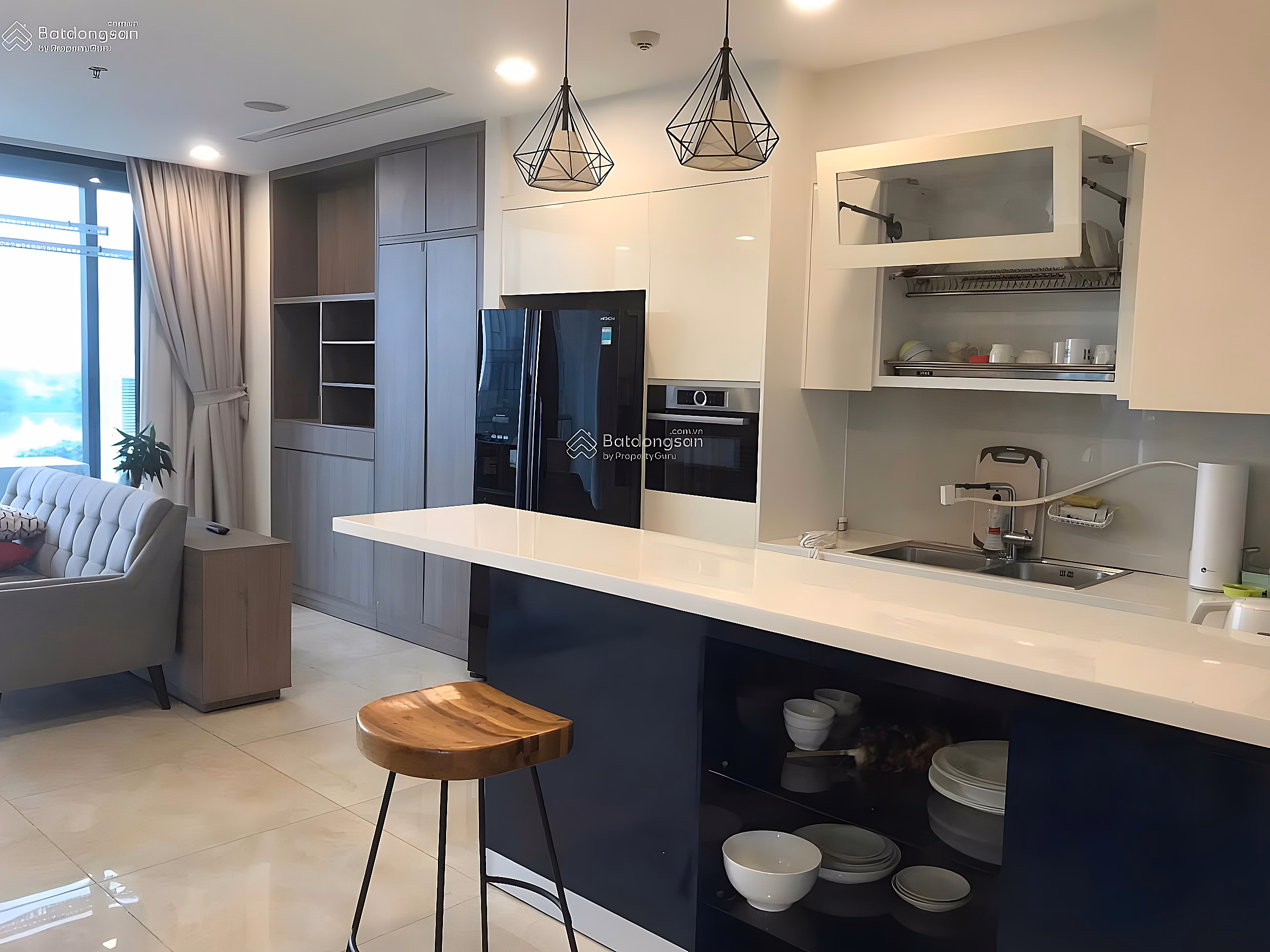 Vinhomes Golden River Aqua 3 apartment for sale - 119m² - Fully furnished - River view - Pink book