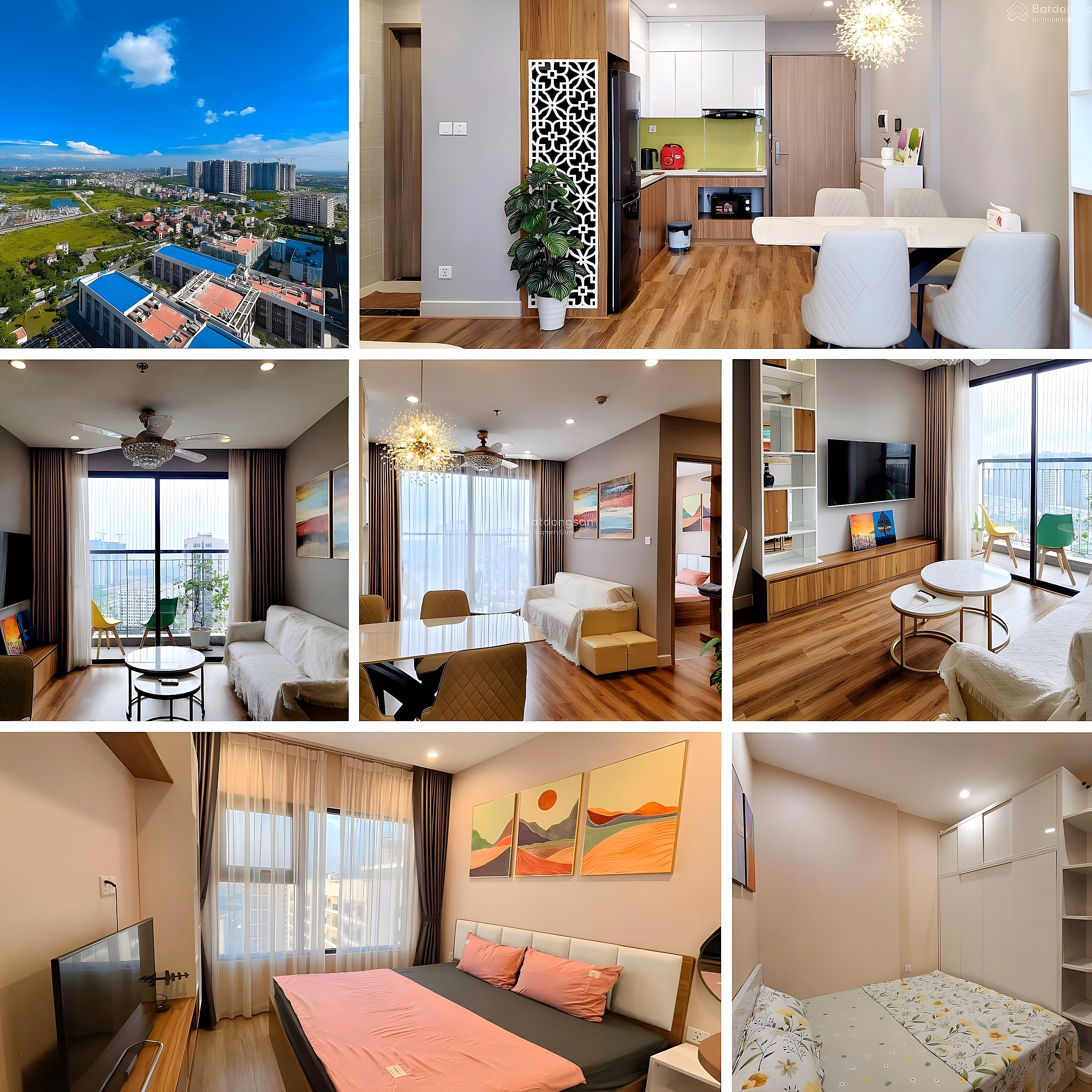 E Nguyet has a fund of apartments for rent at Vinhomes Ocean Park, very nice and guaranteed the cheapest price. TT 1 year contract