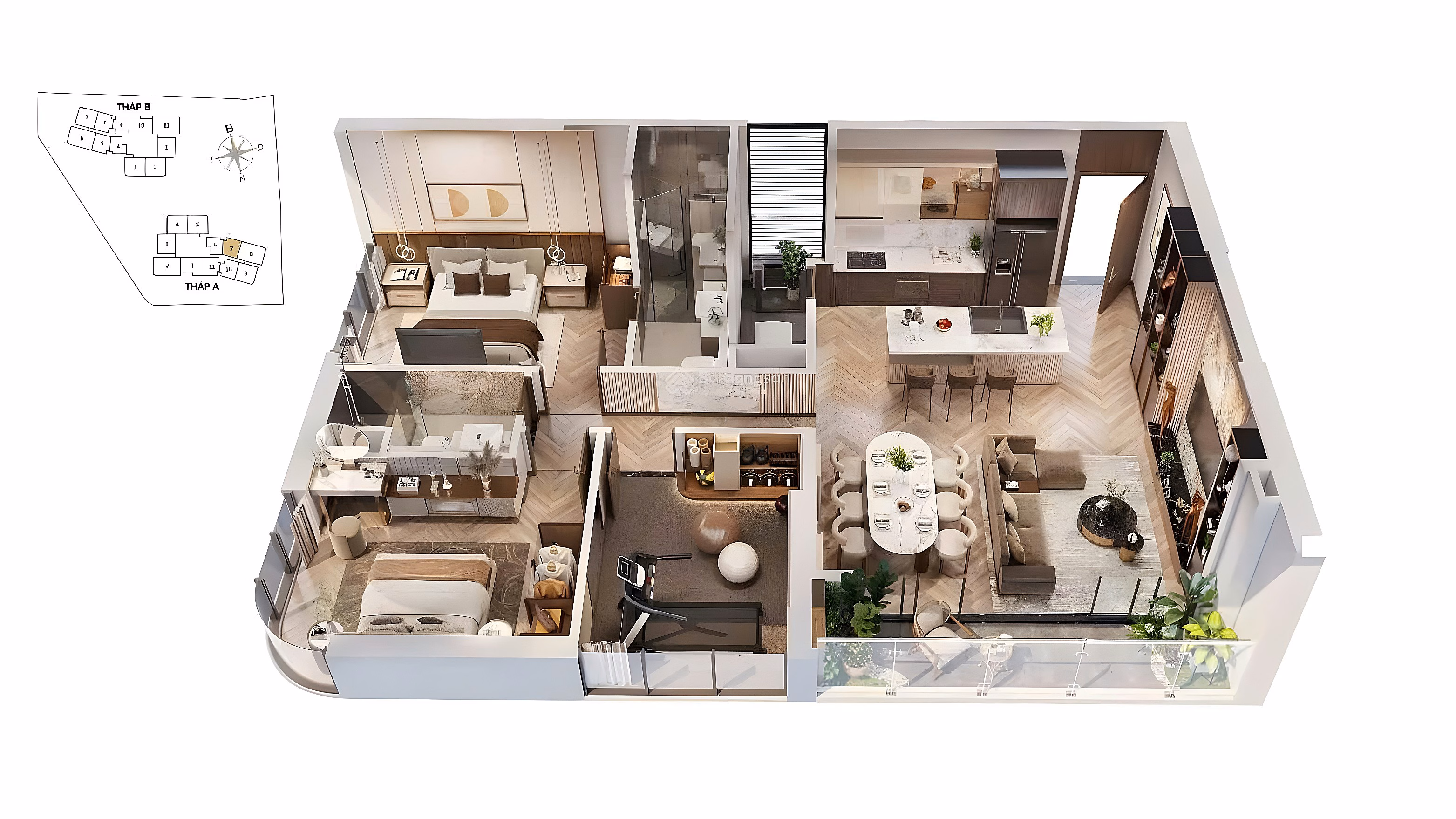 21 internal apartments - Free 5 taels of GOLD when customers book early - 15% discount at Vlasta Premier apartment District 7