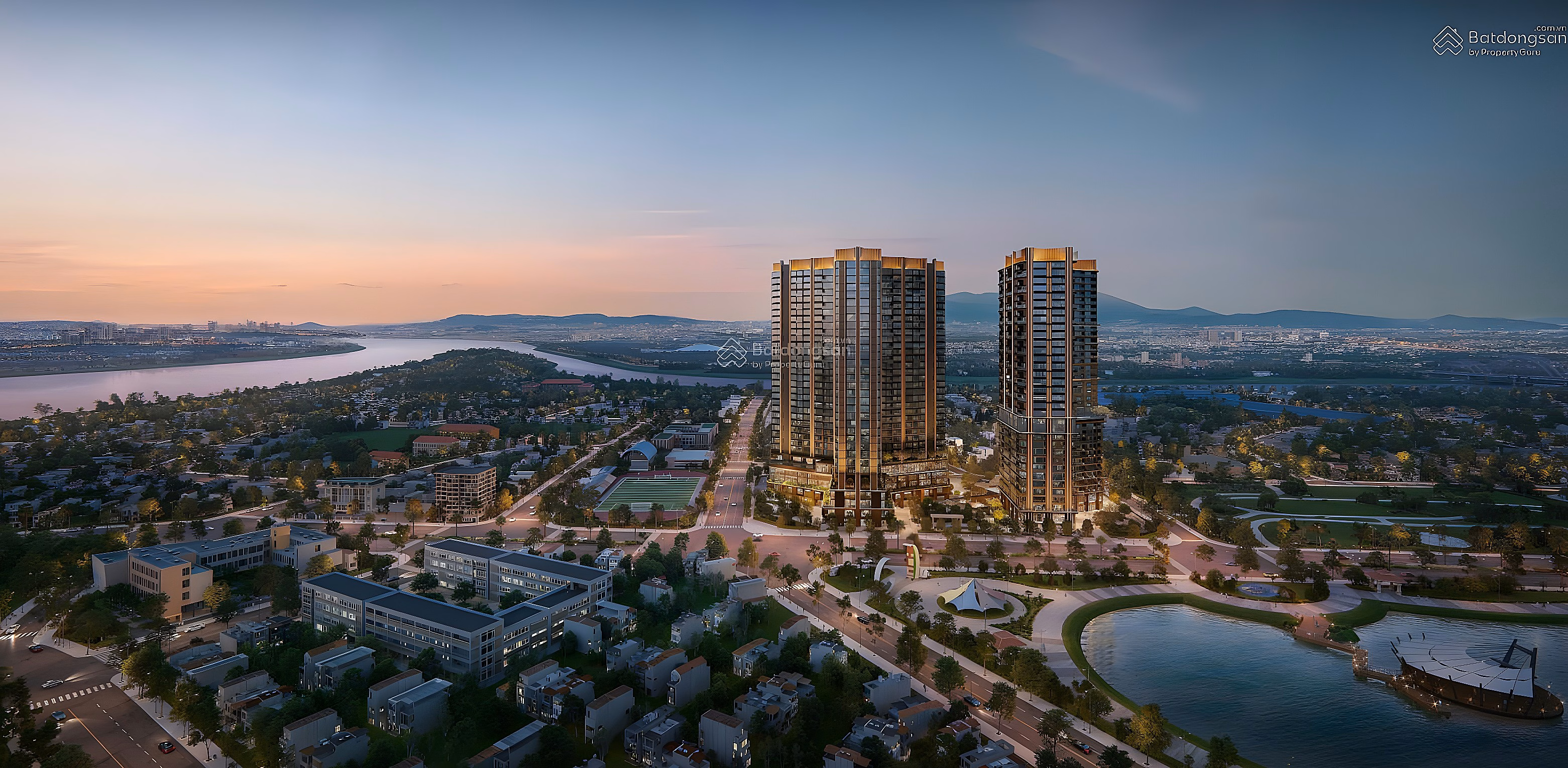 Book now duplex apartment with view of Red River and Duong River 251m2 only from 99 million/m2