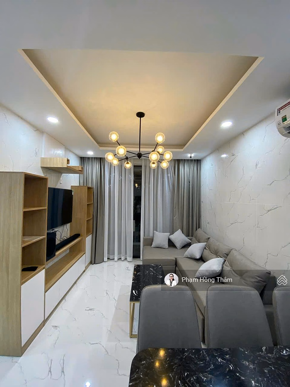 Selling Central Premium apartment, area 97m2, 3 bedrooms, 2 bathrooms, high floor, furnished, price 6.2 billion. Contact 0933 888 ***