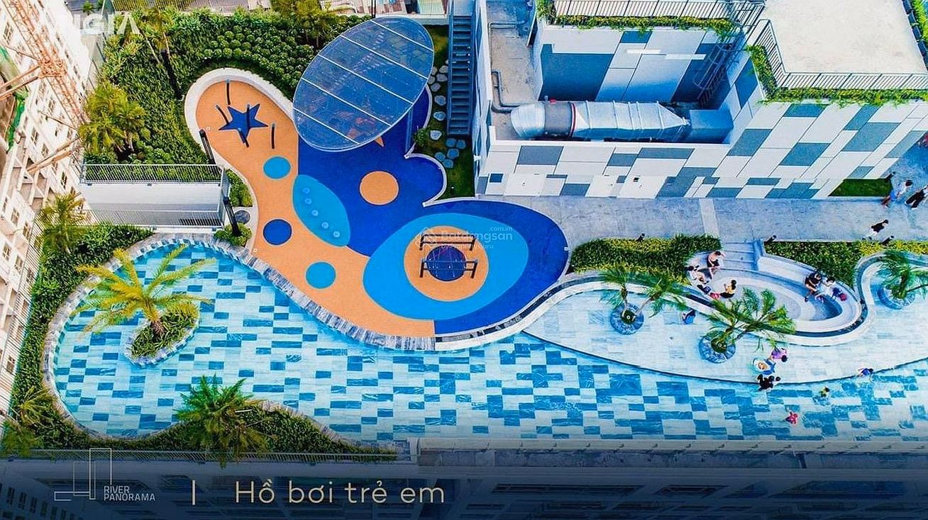 Only 4.75 billion, get a River Panorama apartment in District 7, 2 bedrooms, 2 bathrooms, fully furnished, new furniture - pink book - with loan support