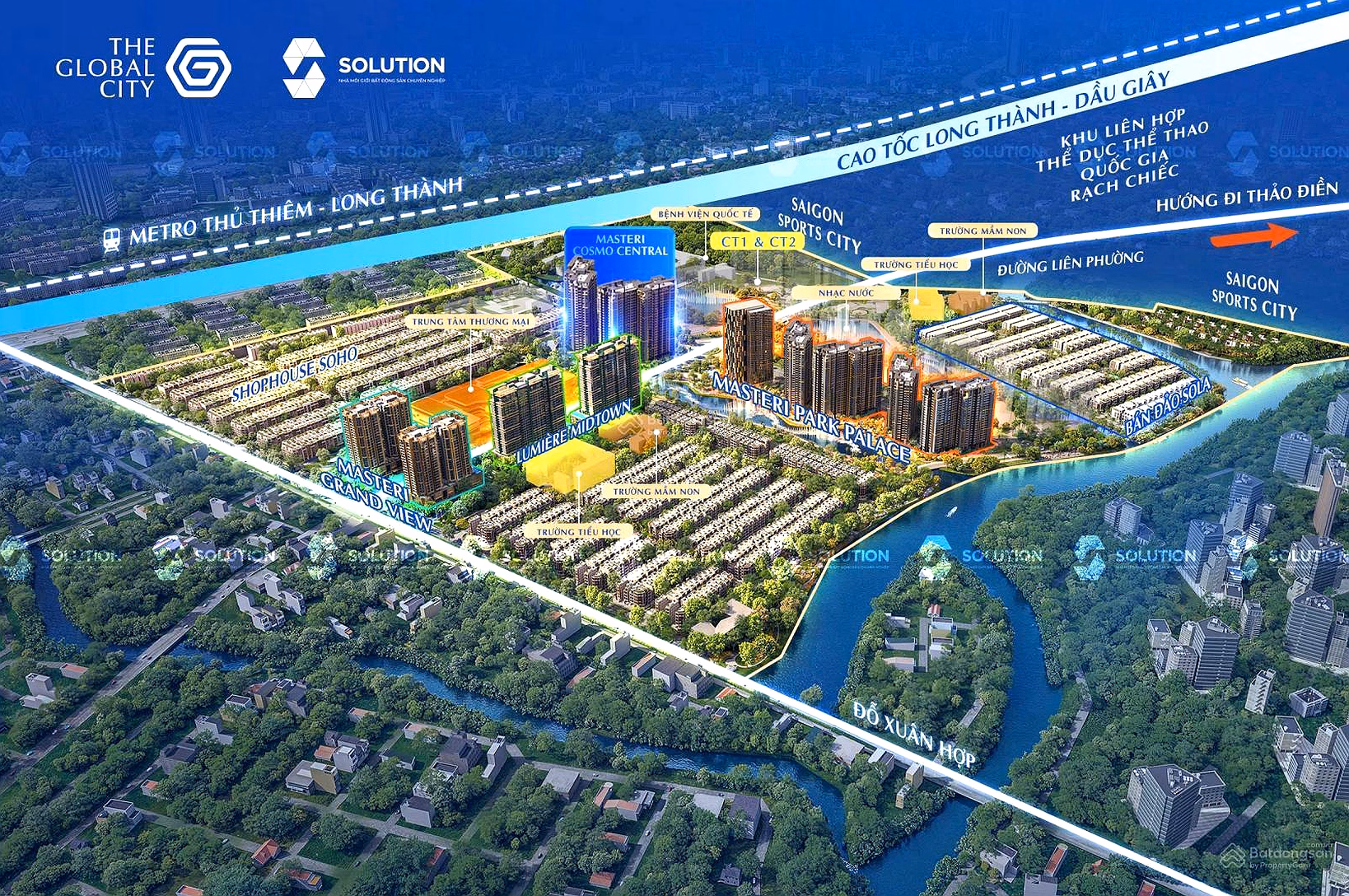 The Global City - Only 2 billion, own a 2 bedroom-2 bathroom apartment. Contact Sam Thanh 0987 303 ***.