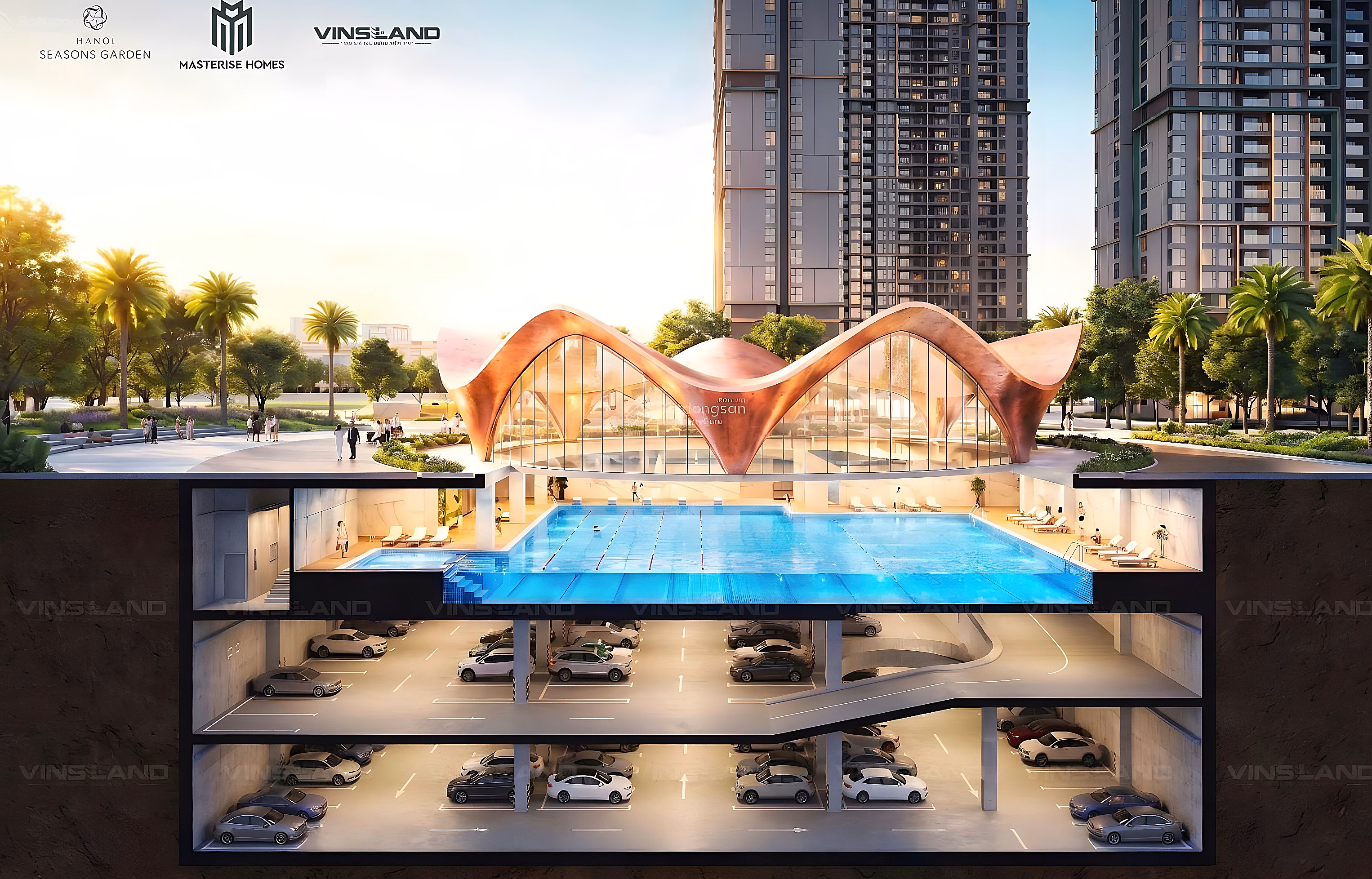 Only 120 million/m2-Miss 15A, 15, 01, 26, 08, 06, 18, 19-Best 3 Bedroom-2 Bedroom-1 Bedroom-VIP Hanoi Seasons Garden