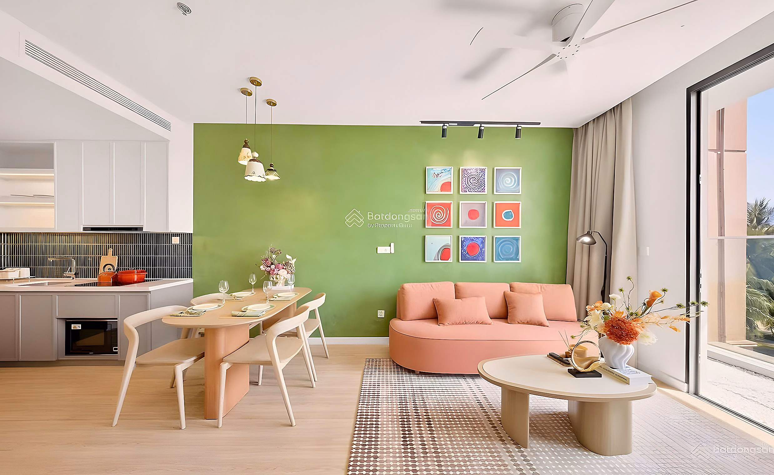 Studio apartment for sale, Onsen 2 building, Charmora City - internal view - total price: 2 billion 010