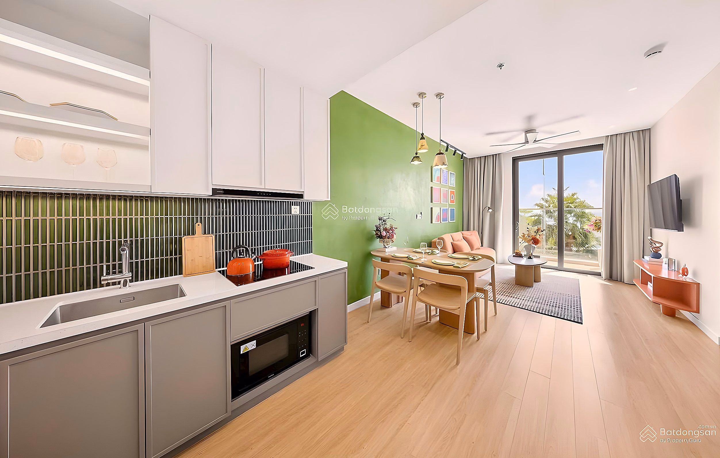 Studio apartment for sale, Onsen 2 building, Charmora City - internal view - total price: 2 billion 010