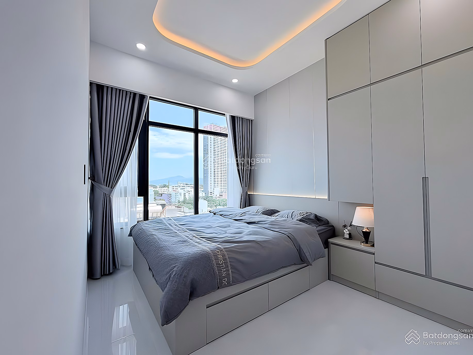 OC2B Muong Thanh Vien Trieu apartment 2 bedrooms 2 bathrooms, 12A floor, internal view, price 3 billion 880 million