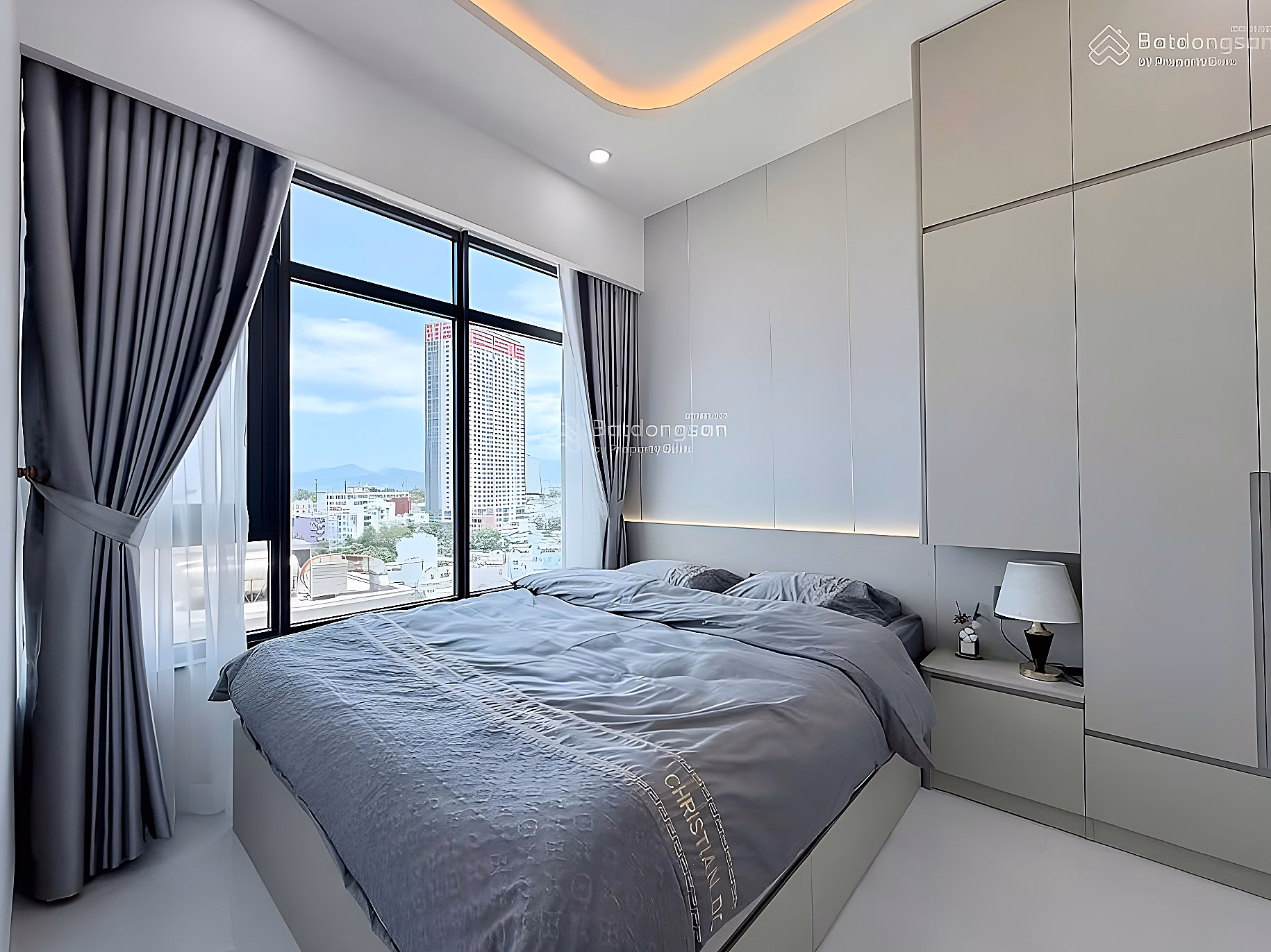 OC2B Muong Thanh Vien Trieu apartment 2 bedrooms 2 bathrooms, 12A floor, internal view, price 3 billion 880 million