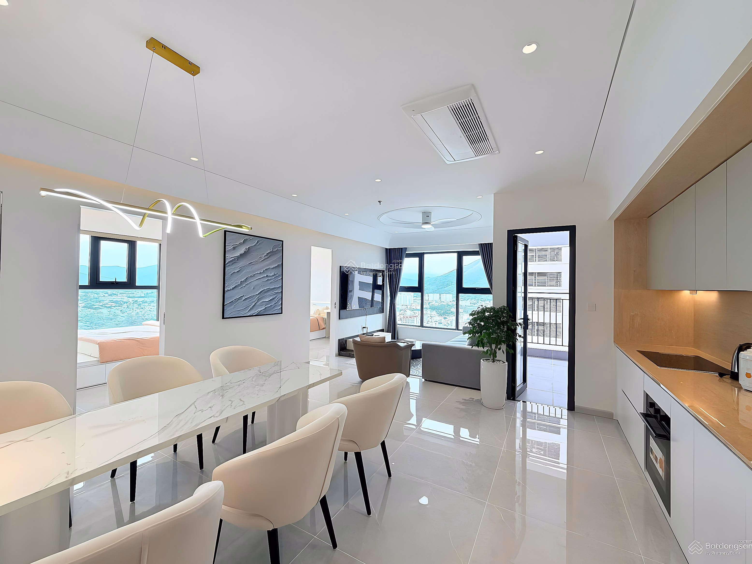OC3 Muong Thanh Vien Trieu apartment 3 bedrooms 88m2 32nd floor price 5 billion 700 million near the sea