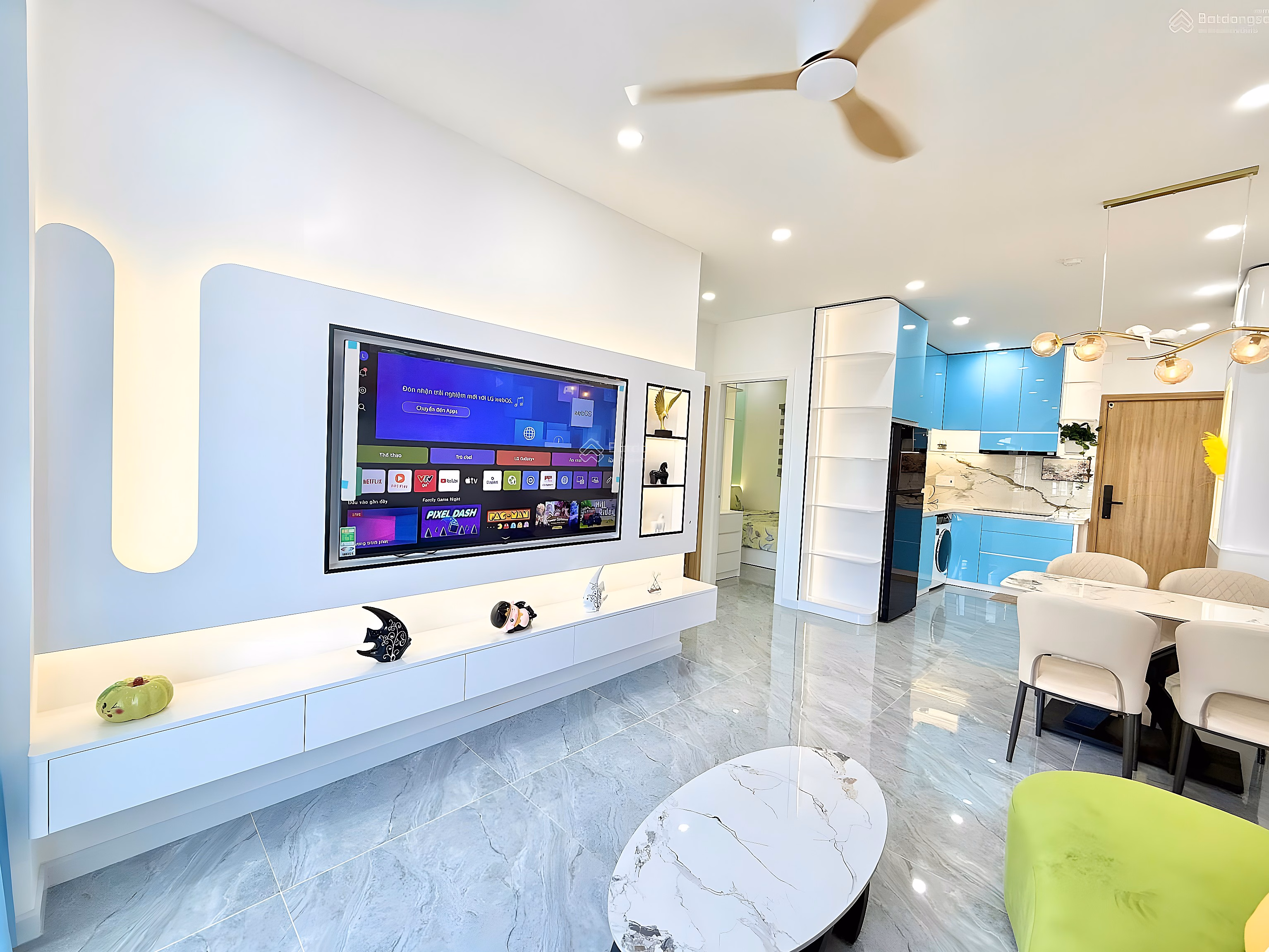 Ocean view apartment OC1A Muong Thanh Vien Trieu 2 bedrooms 11th floor price only 3 billion 590 million