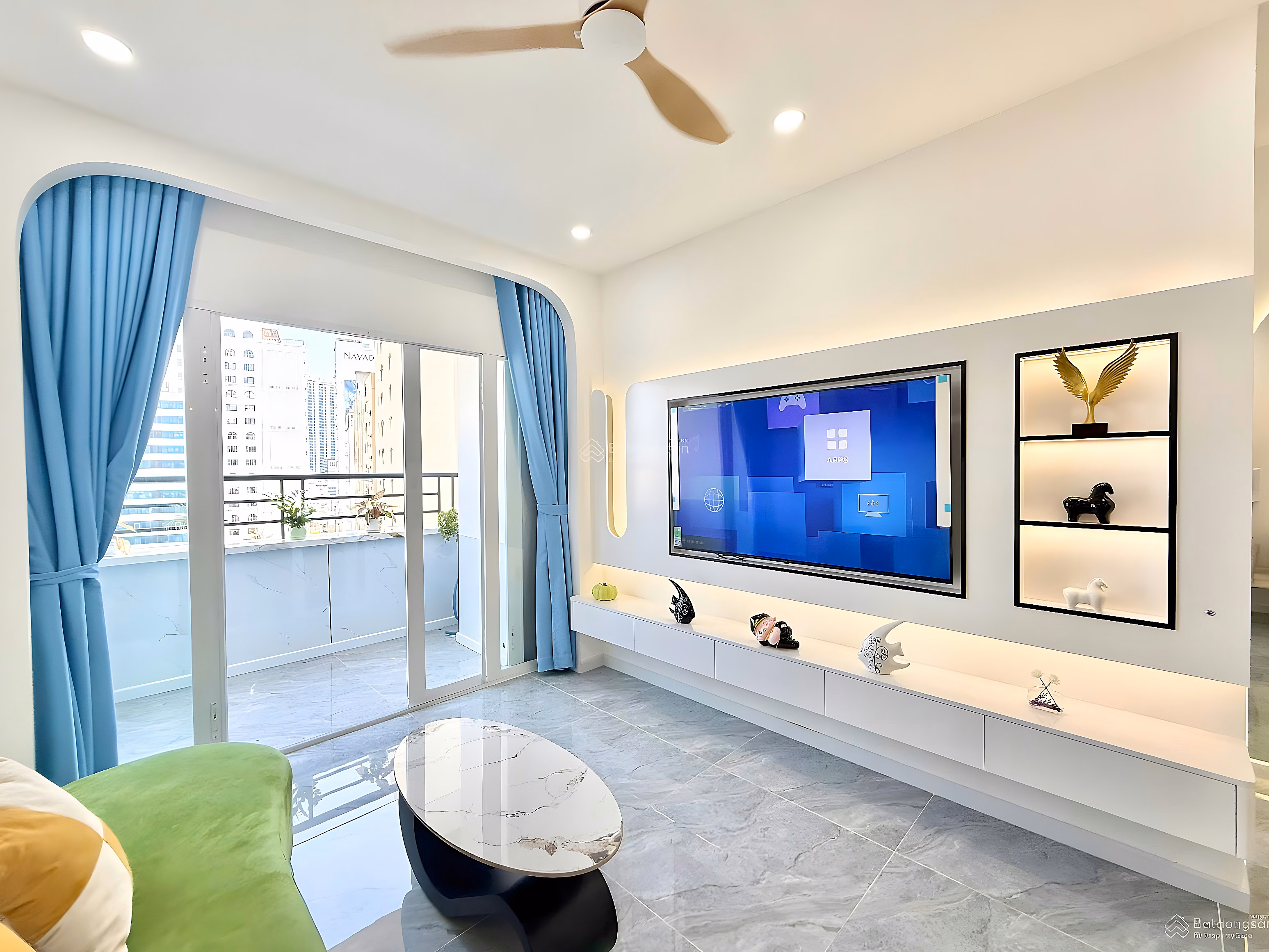 Ocean view apartment OC1A Muong Thanh Vien Trieu 2 bedrooms 11th floor price only 3 billion 590 million