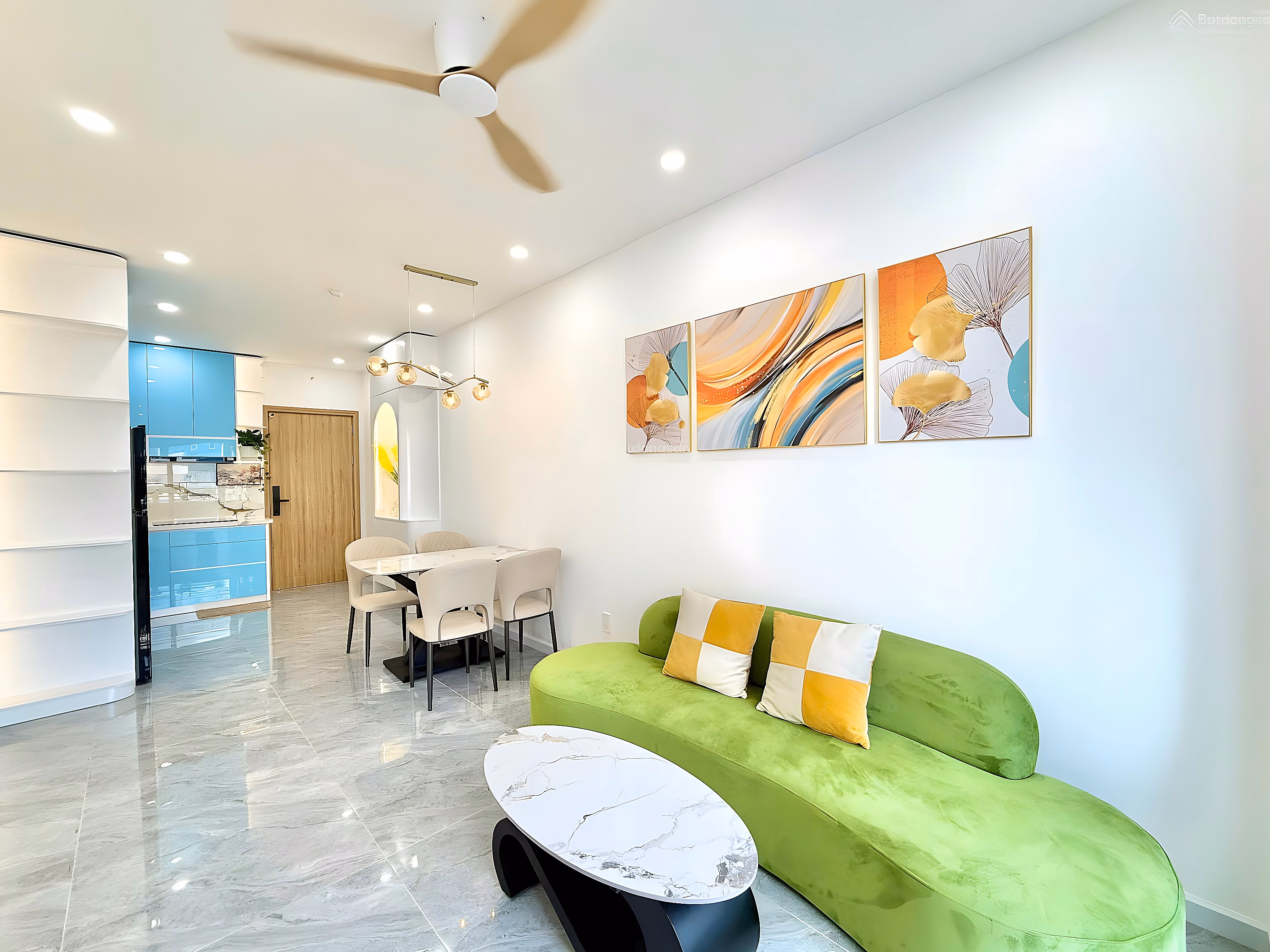Ocean view apartment OC1A Muong Thanh Vien Trieu 2 bedrooms 11th floor price only 3 billion 590 million