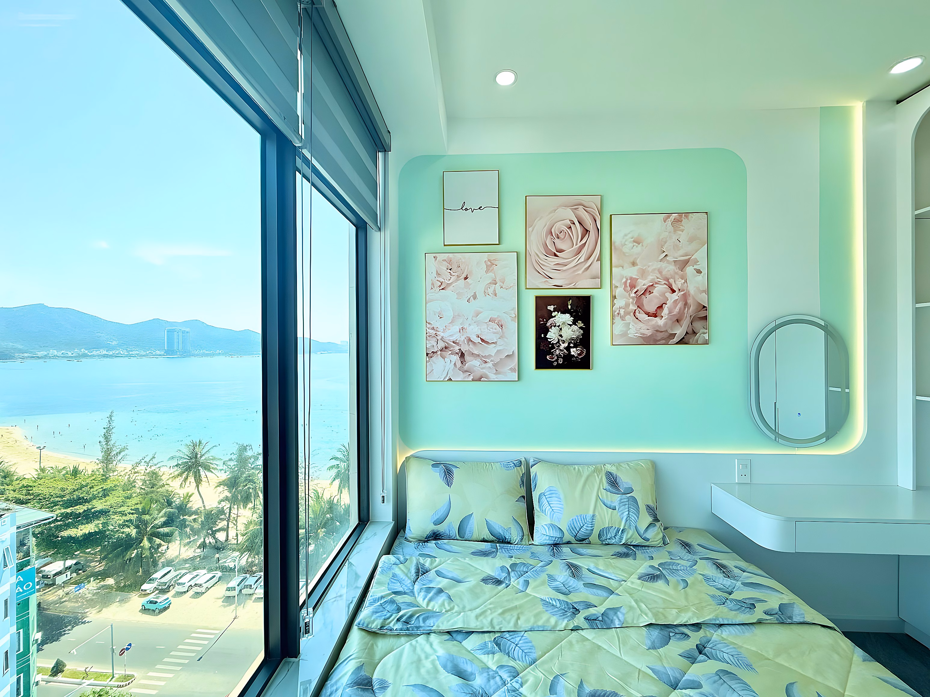 Ocean view apartment OC1A Muong Thanh Vien Trieu 2 bedrooms 11th floor price only 3 billion 590 million