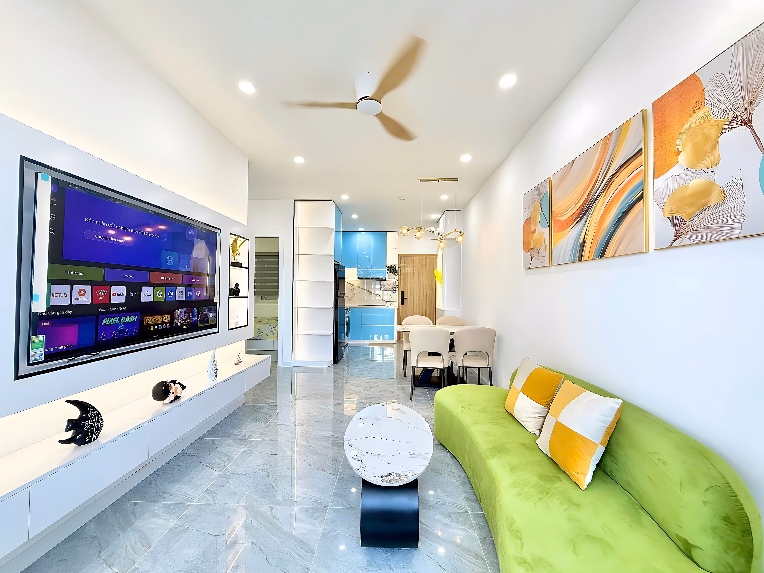 Ocean view apartment OC1A Muong Thanh Vien Trieu 2 bedrooms 11th floor price only 3 billion 590 million