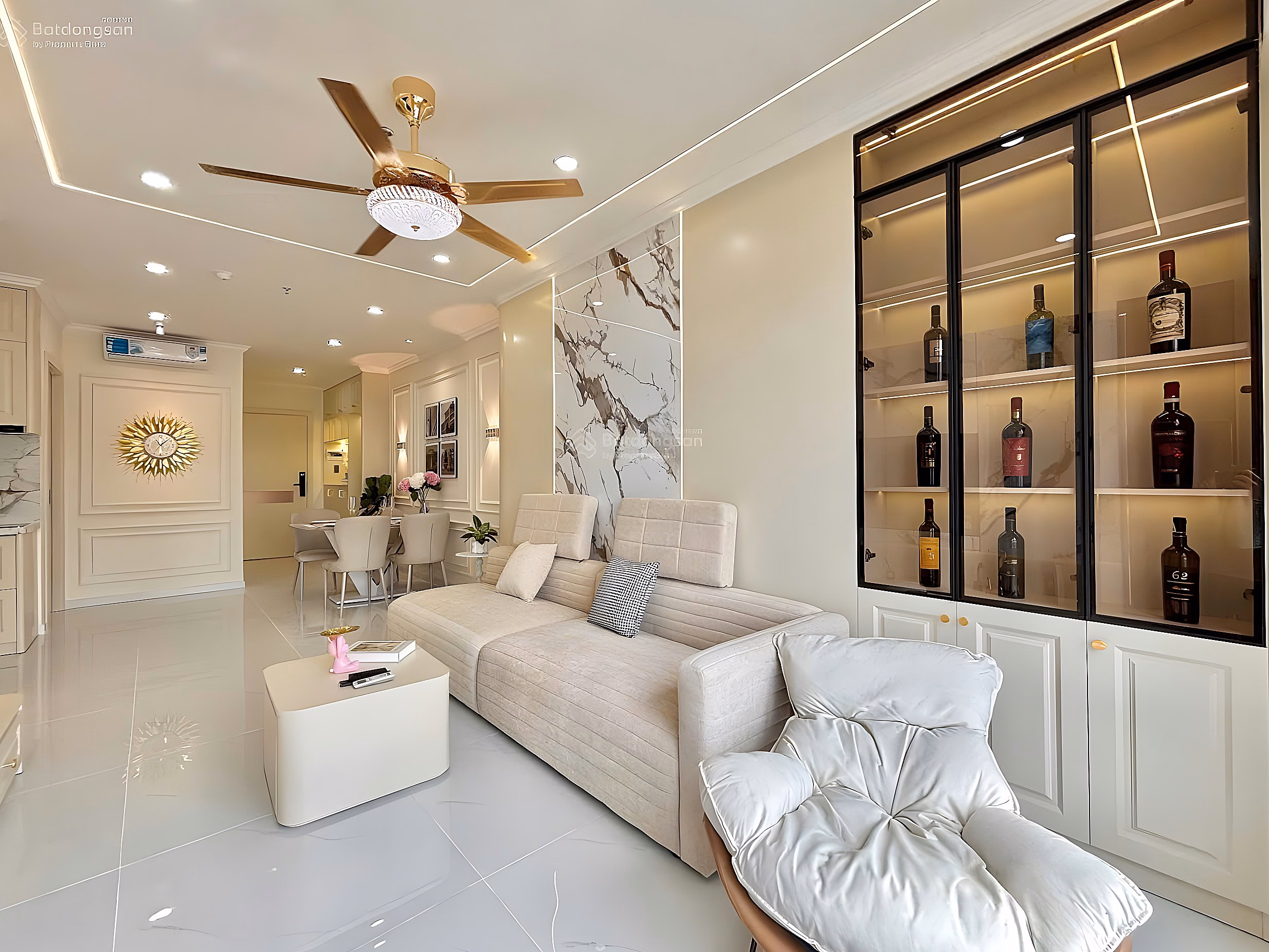 OC3 Muong Thanh Vien Trieu apartment 2 bedrooms 75m2 32nd floor mountain view price only 3 billion 950 million