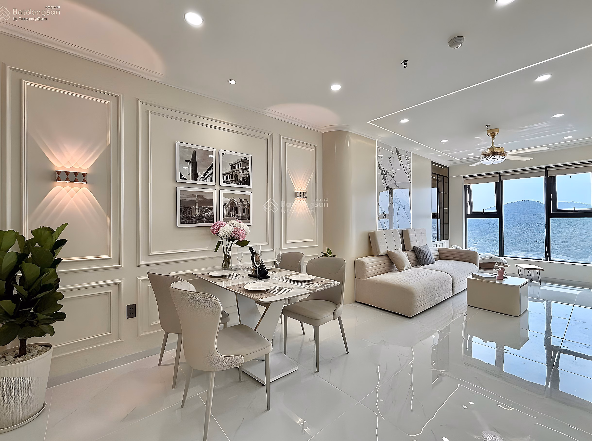 OC3 Muong Thanh Vien Trieu apartment 2 bedrooms 75m2 32nd floor mountain view price only 3 billion 950 million