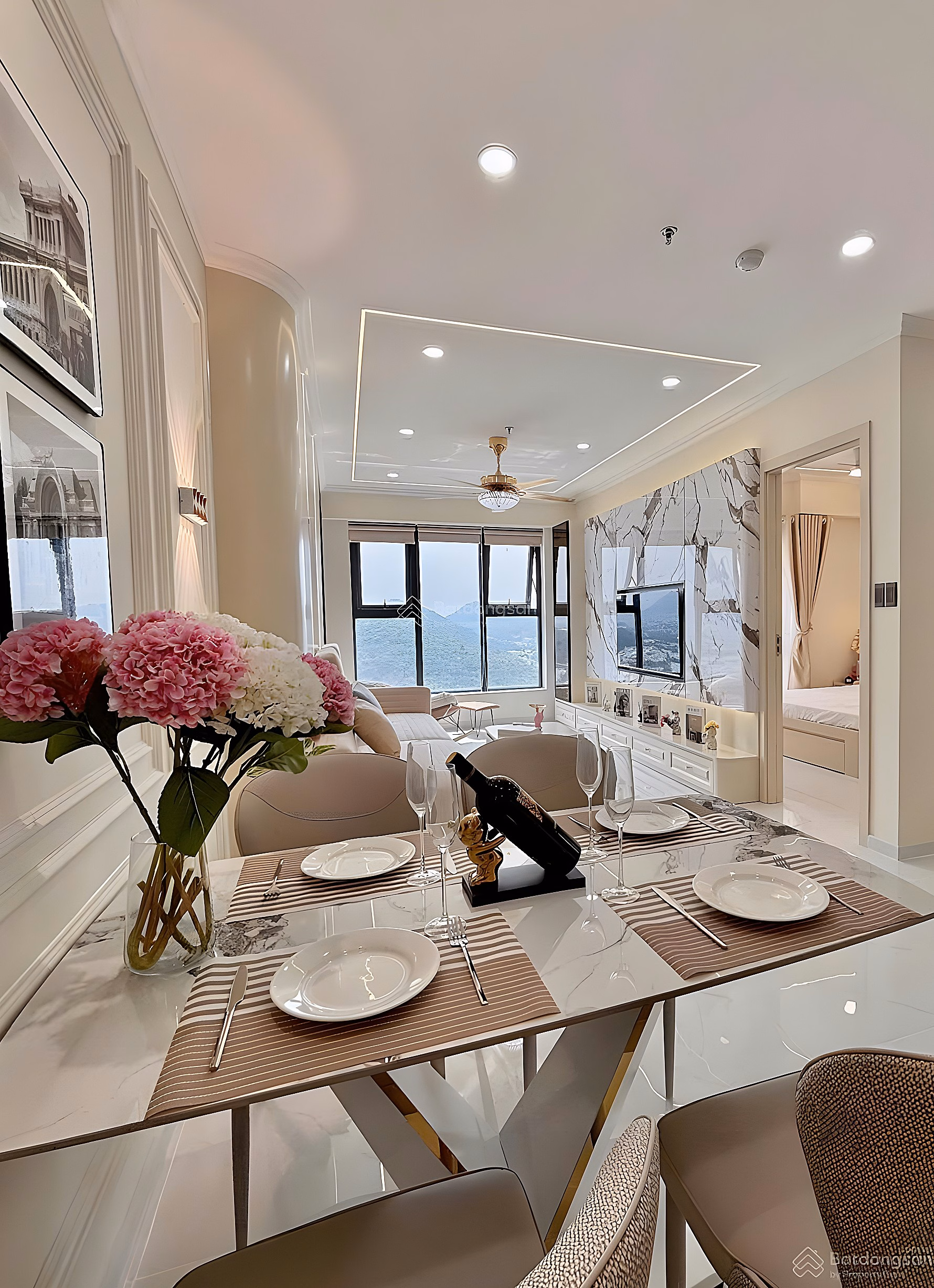OC3 Muong Thanh Vien Trieu apartment 2 bedrooms 75m2 32nd floor mountain view price only 3 billion 950 million