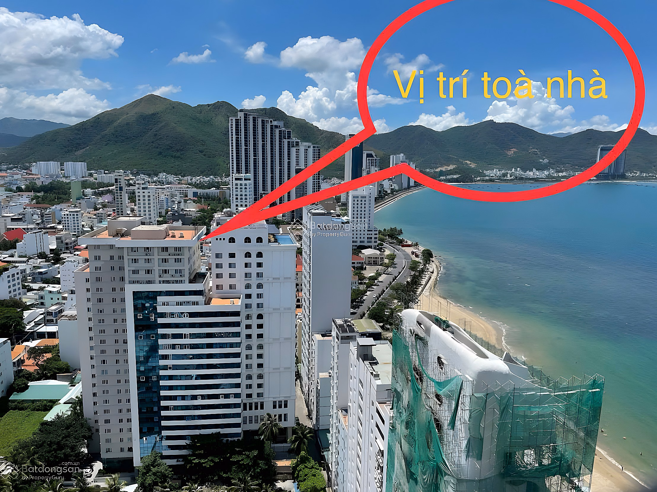 Corner apartment for sale in Song Da Hon Chong Nha Trang Khanh Hoa