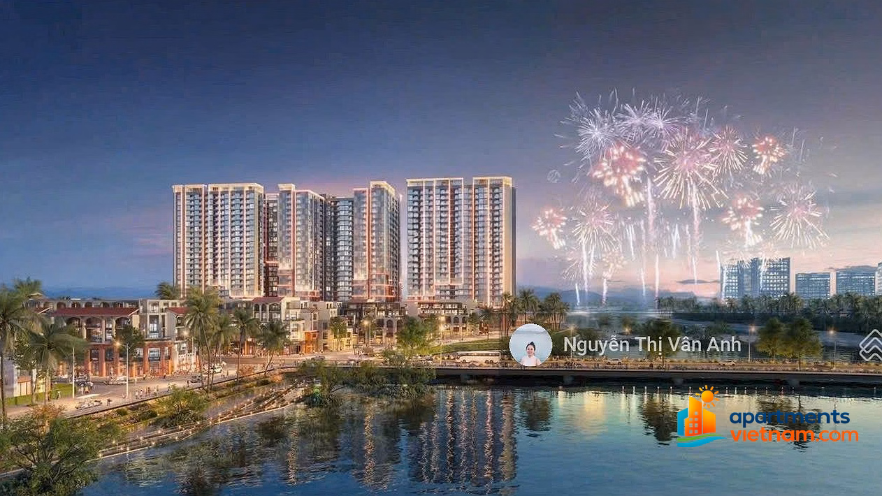GH exclusive 2 bedroom apartment with river front view, fireworks view, large balcony at Charmora City Nha Trang only 4 billion383