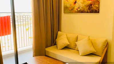 High-end apartment for rent in Son Tra Ocean View 95 Ngo Quyen, 1-bedroom apartment, 13 million, middle floor, move in right away with mountain view