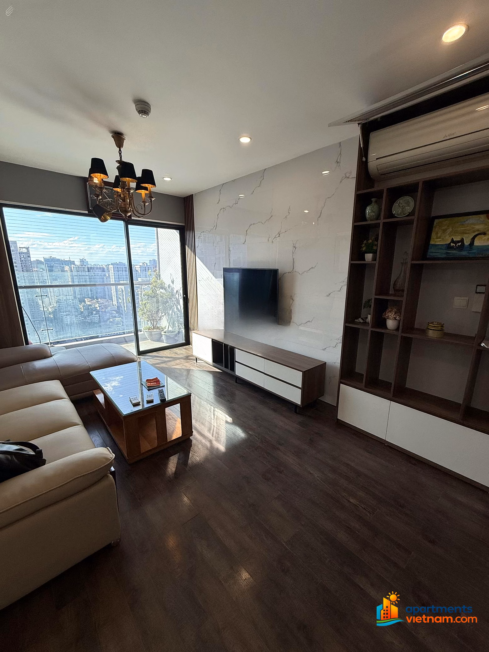 GoldSeason corner apartment for rent, 3 bedrooms, 110 m², price only 17 million, move in immediately, car slot available***