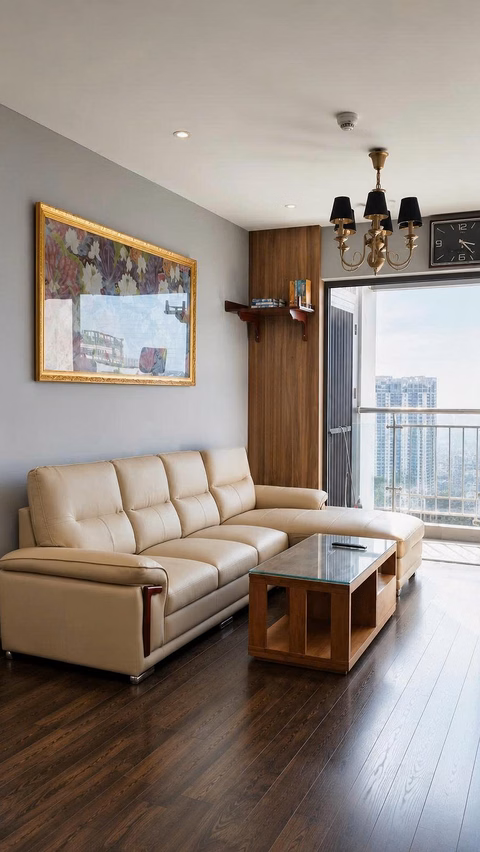 GoldSeason corner apartment for rent, 3 bedrooms, 110 m², price only 17 million, move in immediately, car slot available, contact: 0977 858 ***