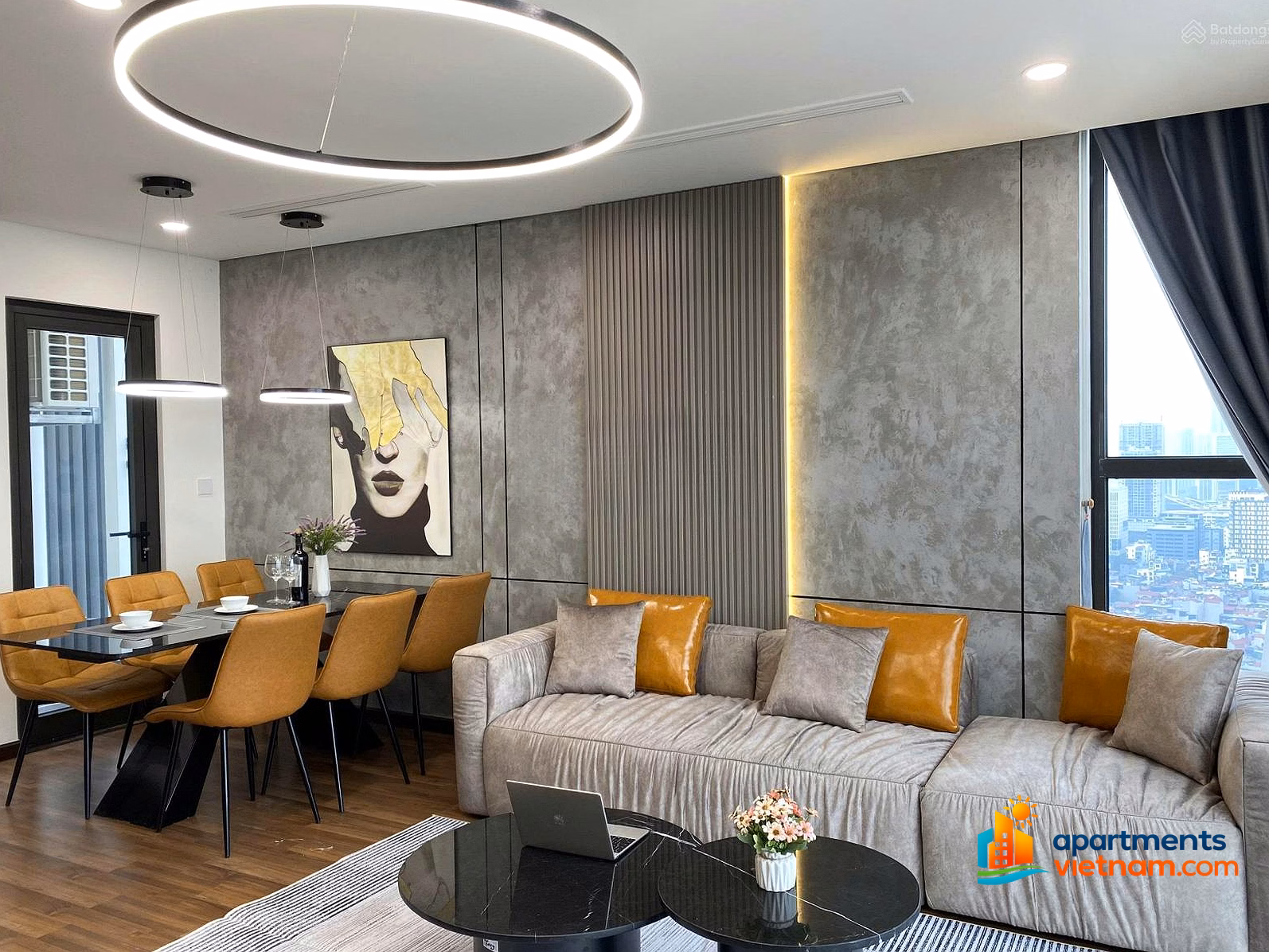 3-bedroom corner apartment for rent, 108m² - Beautiful interior, exactly like the photo. Tuan specializes in Mipec Rubik