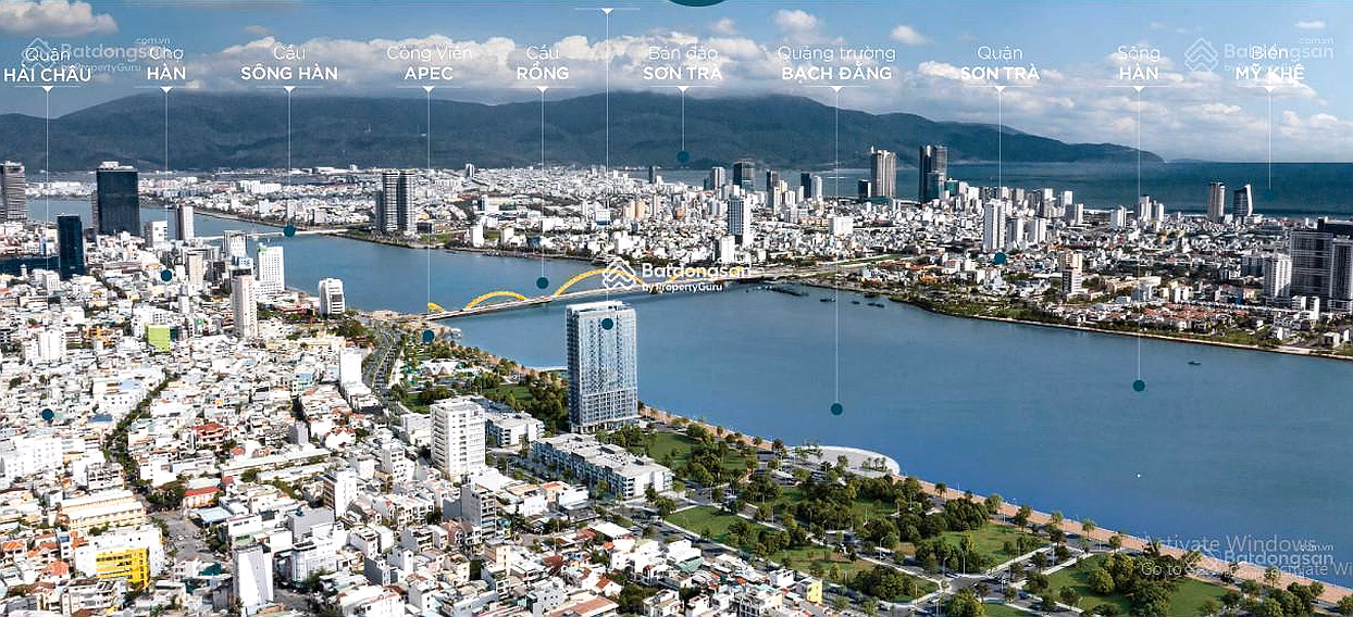 Owner rents Filmore Da Nang 2 bedrooms for only 36 million/month with beautiful view of Dragon Bridge fireworks