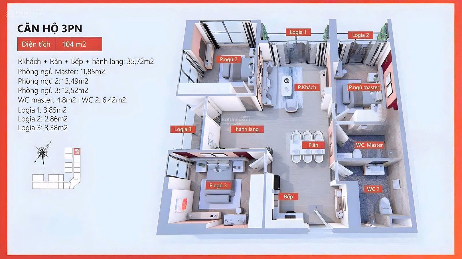 Investor Sales Department, urgent sale with super cheap fund - Staff capacity - Diplomacy 2 bedrooms/3 bedrooms with beautiful lake view, 22% deposit Vs 100 million immediately