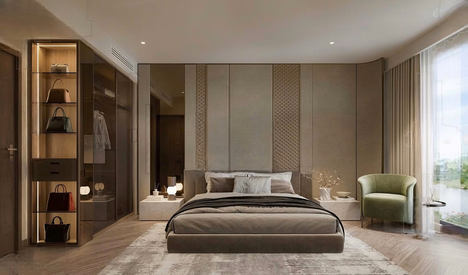 Selling a 3-bedroom corner apartment on axis 08, 15, 15A with a beautiful view of the project's interior. Area 96m - 105m - 115m2***