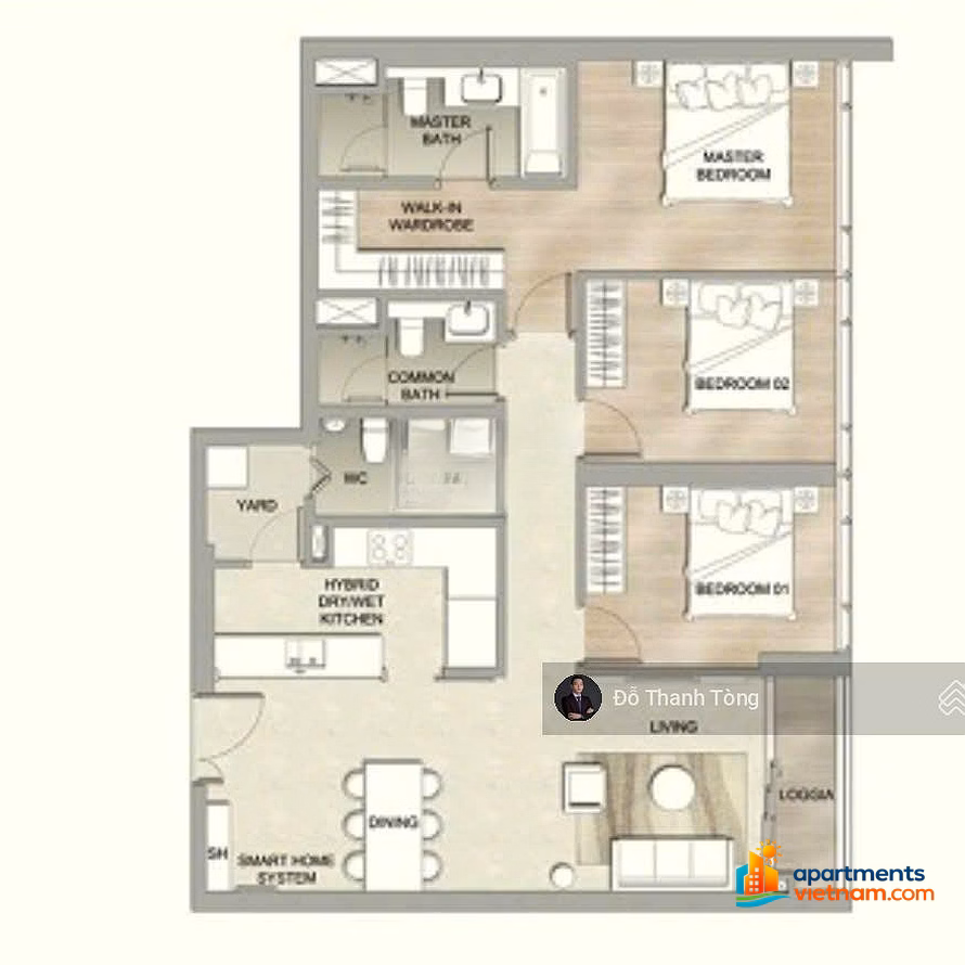 Owner sends for sale 3-bedroom apartment The MarQ District 1 - Only 23.5 billion negotiable - Foreigners can buy