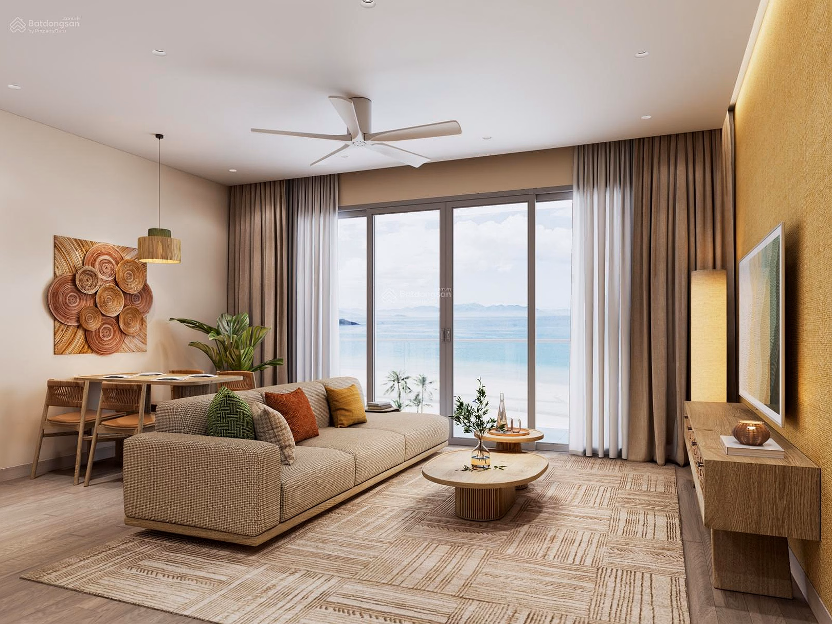 2-bedroom apartment facing Southeast price only 4.1 billion, early promotion 3.2 billion Onsen 3 Charmora City