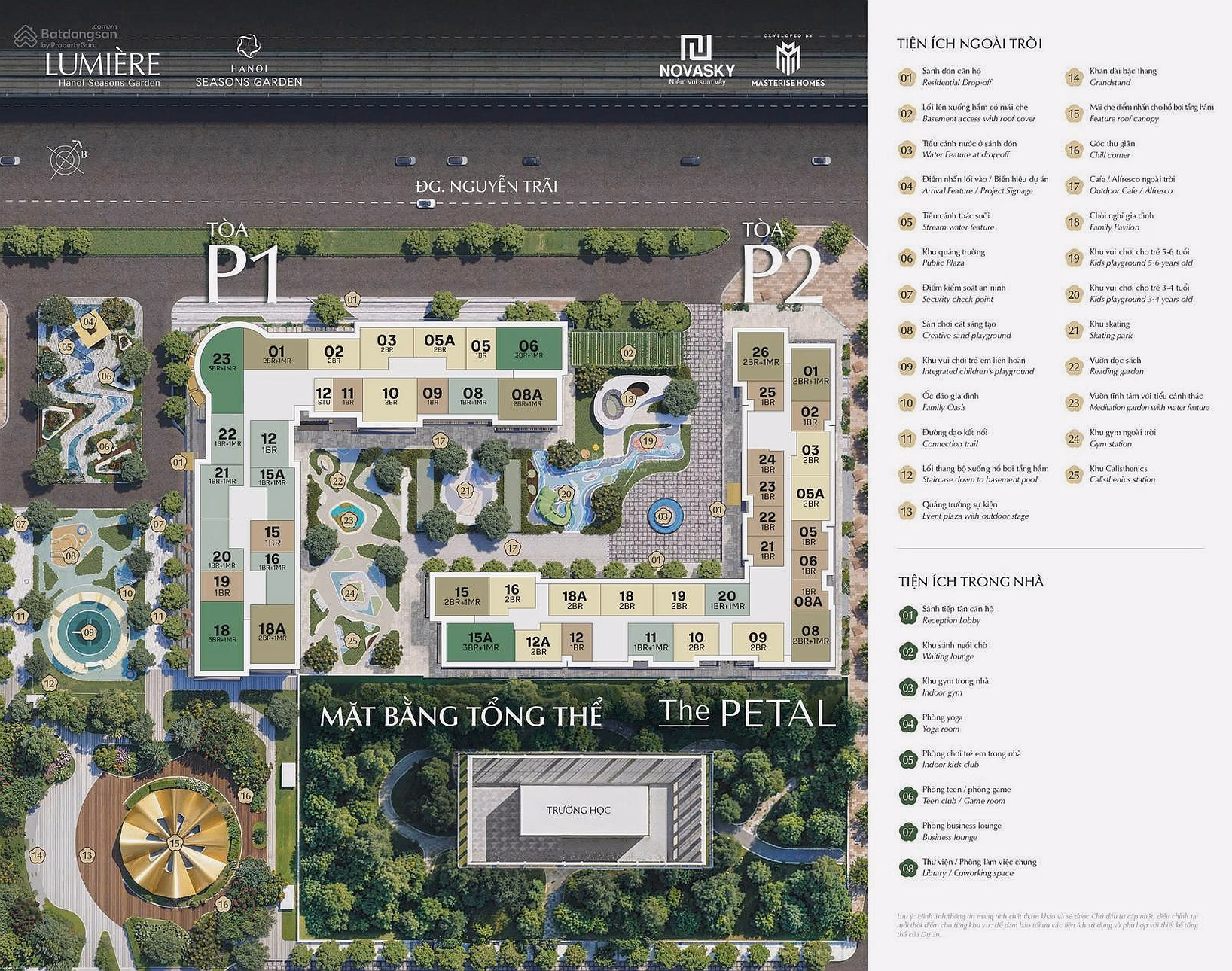 Selling a 3-bedroom apartment on the corner of axis 08 and 15A with the best view in the project. Area 97-135m. Price only from 15 billion. Contact 0931 368 ***