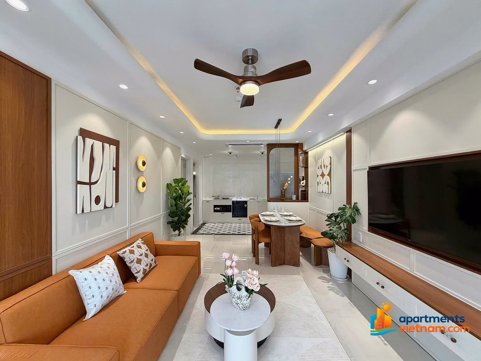 APARTMENT FOR SALE 3514 2BR STREET VIEW, MOUNTAIN VIEW OC3 MUONG THANH VIEN TRIEU - 65m² - NEW INTERIOR