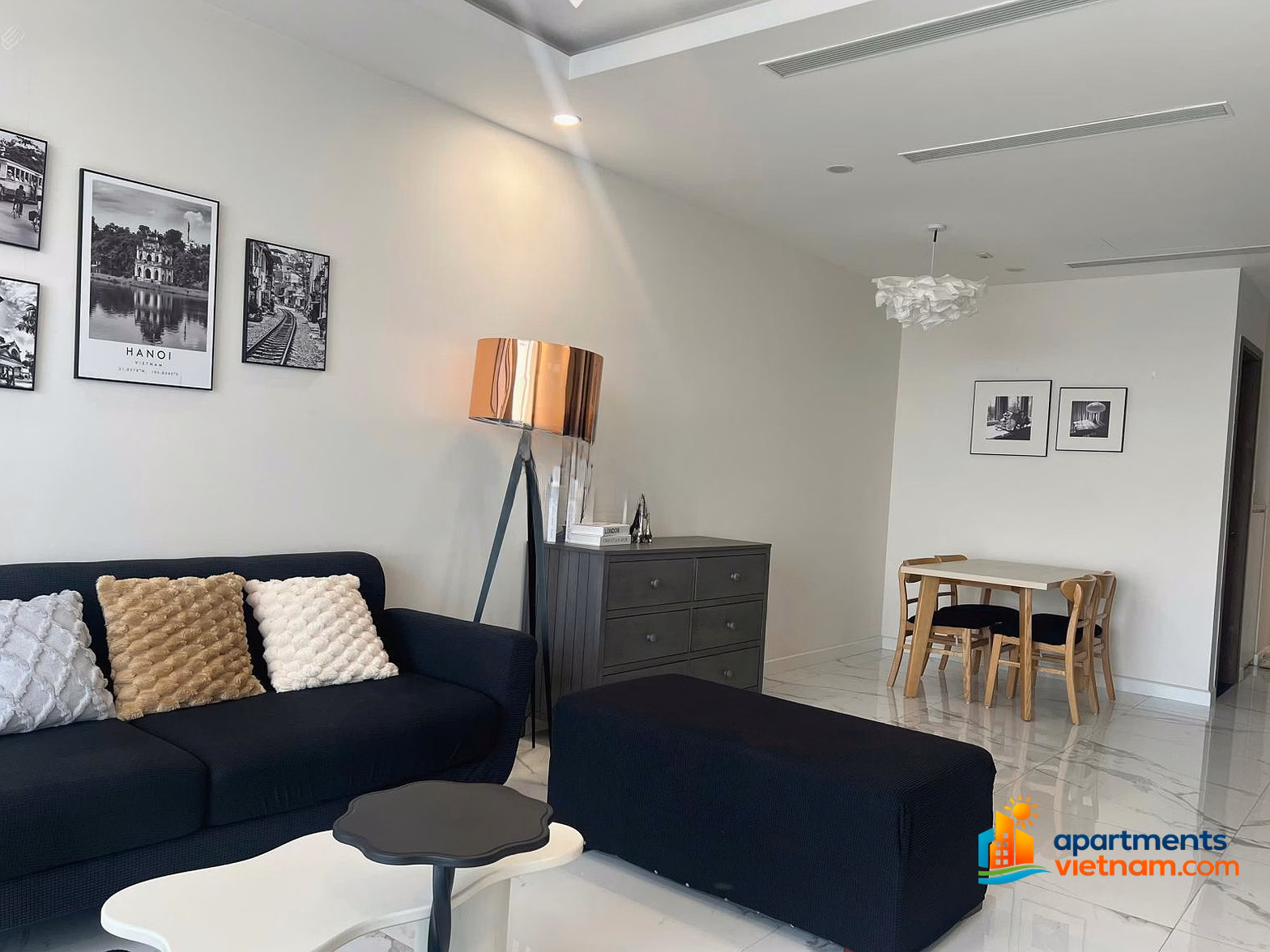 Come into the 2 bedroom, 2 bathroom 80m² apartment for only 18 million/month