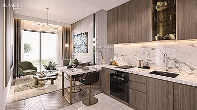 1-bedroom apartment for rent, building A3 - Lumiere Evergreen - Original to full furniture - 9-13 million/month