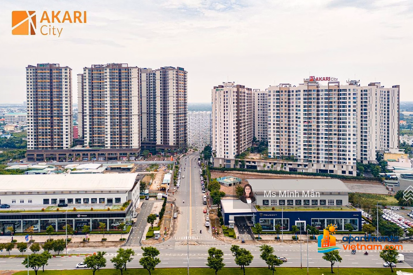 Akari City Vo Van Kiet apartment for sale, fully furnished, has pink book for investment for rent with real cash flow