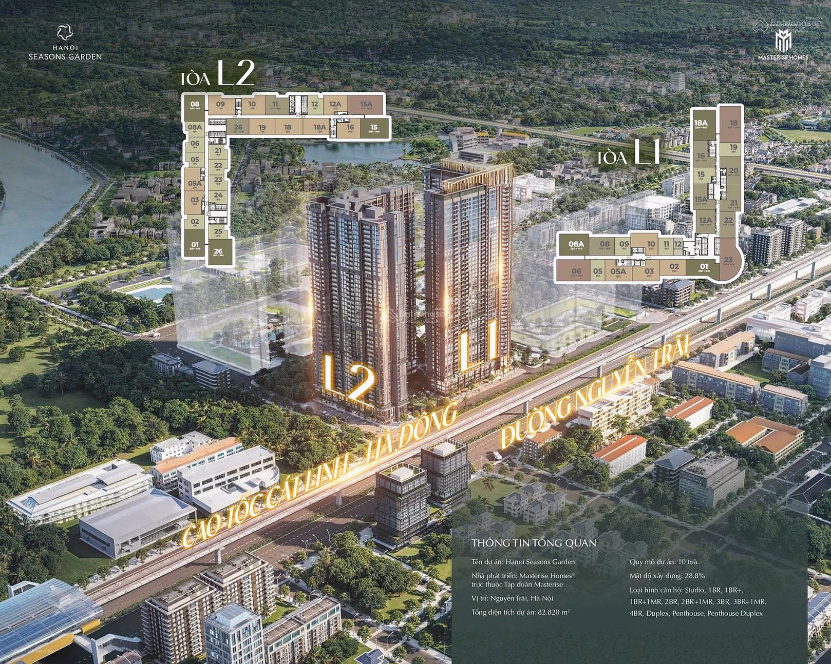 Updated VIP fund 2N, 3N, 4N HaNoi Seasons Garden, upscale living space for elites