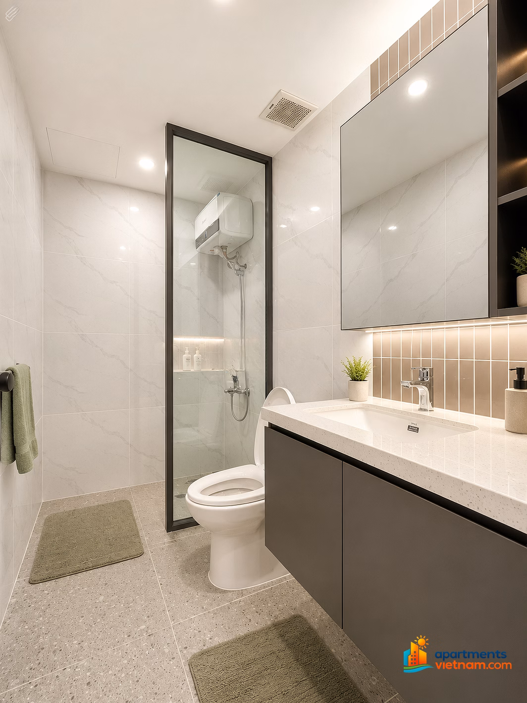 Sky Garden 3 Phu My Hung 70.1m2, 3 bedrooms, beautifully designed like a model apartment, fully furnished, 6.05 billion