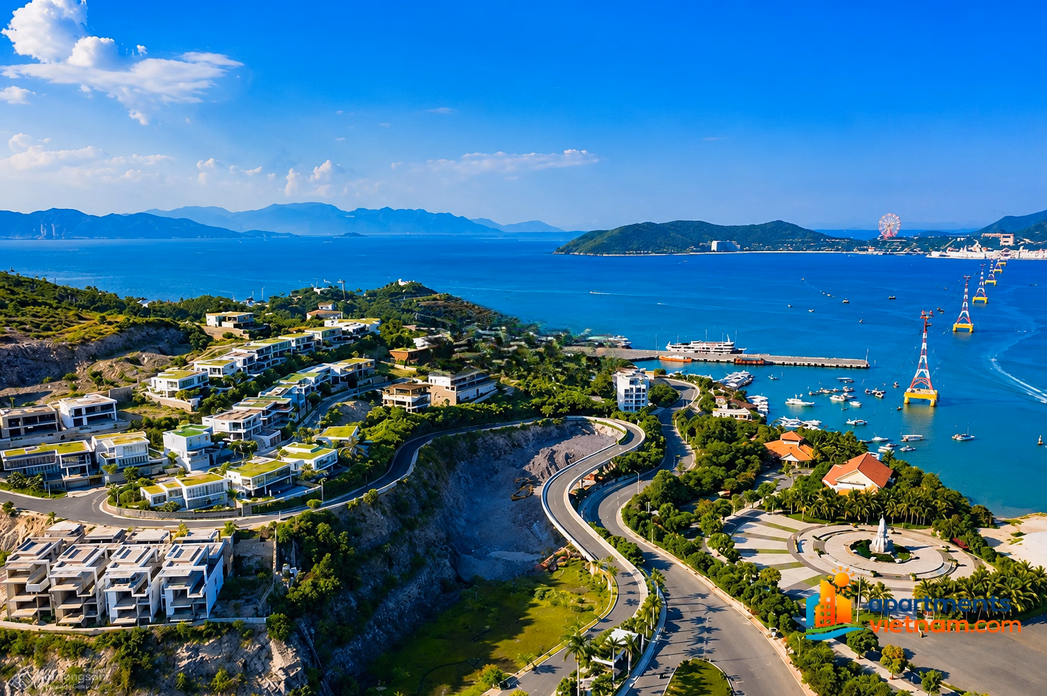 Sea view apartment from 3 billion, 44m2, stunningly beautiful in Tran Phu, Nha Trang