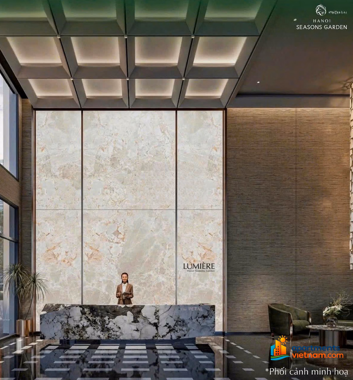 Diplomatic 3 apartments 4 bedrooms 137m² middle floor Southeast price from 18 billion Hanoi Seasons Garden***
