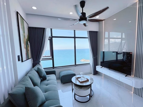 Muong Thanh Vien Trieu apartment for rent 2 bedrooms - 2 bathrooms. Sea corner view. Area 66m2, brand new furniture
